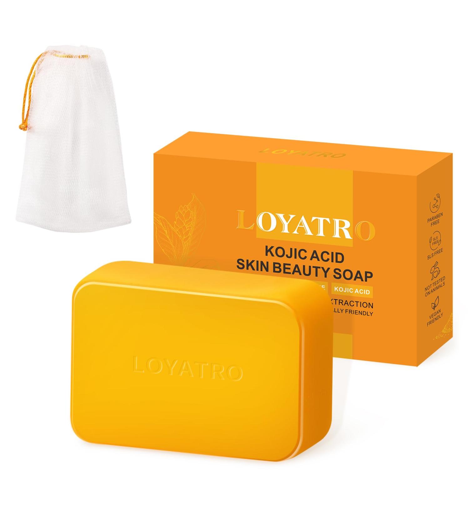 Turmeric Soap for Dark Spots - Kojic Acid & Deep Cleansing for All Skin Types | Gentle Face & Body Soap for Men & Women - Buy Online on GoSupps.com