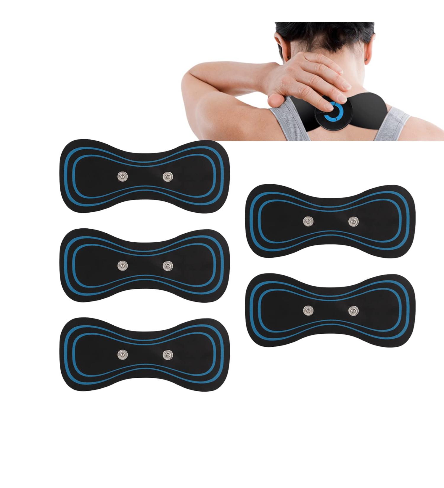 5-Pack Electrical Massage Pads for Neck & Shoulders | Portable Mini Massager & Spondylose Replacement Plaster - Buy Online on GoSupps.com