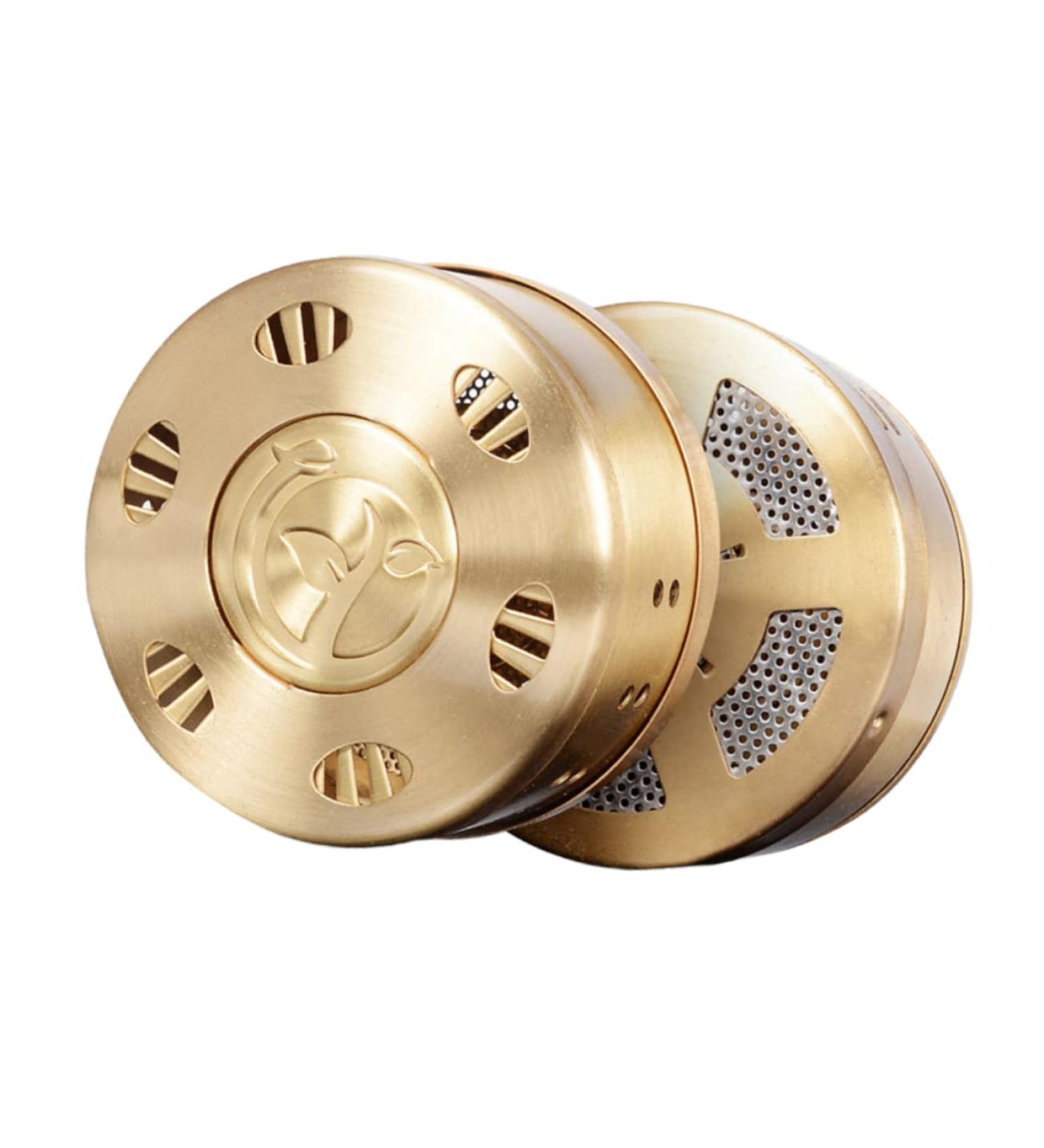 Magiclulu Kasten MOXA Burn Accessories | Portable Moxibustion & Thermostat Tool for Hair Color Tubes | 8x8cm Golden Moxa Burner Box - Buy Online on GoSupps.com