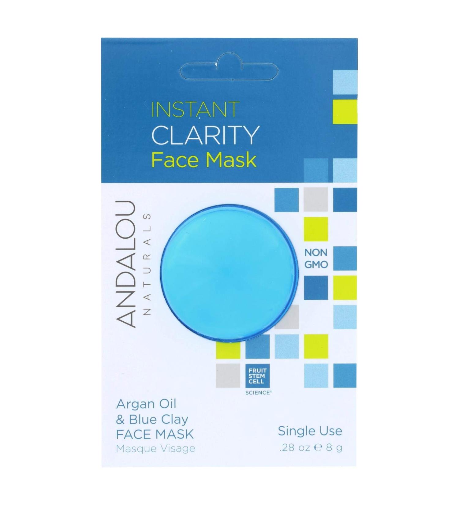 Andalou Naturals Mask Instant Clarity Pack of 6 Size - 0.28 OZ Quantity - 1 Case