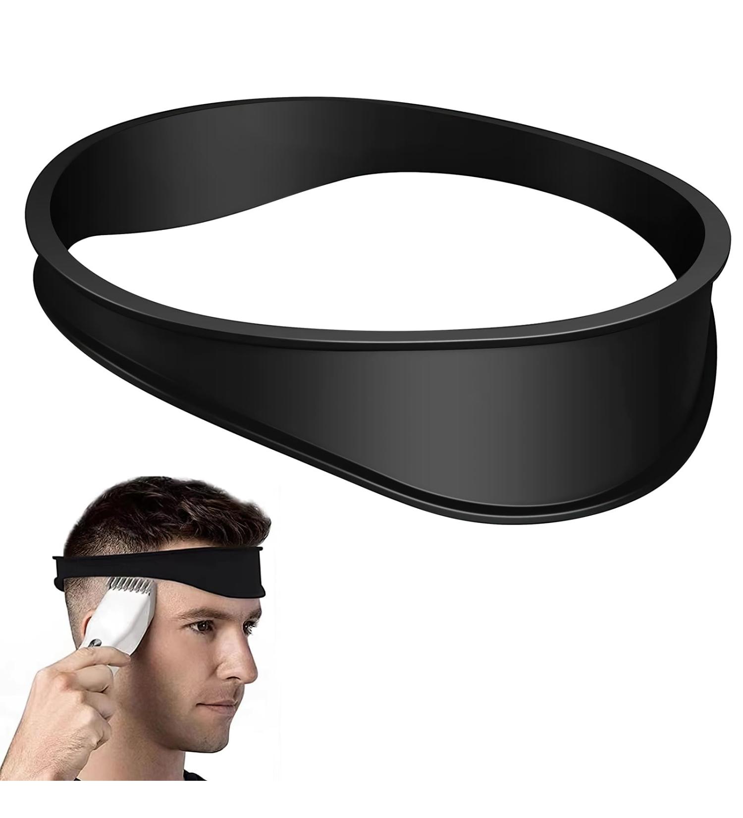 Curved Haircut Band Silicone Haircut Tape Shaving Stencil Haircut Stencil Easy and Quick Neck Cutting Stencil for DIY Home Haircuts Hair Cutting Instructions - Buy Online on GoSupps.com
