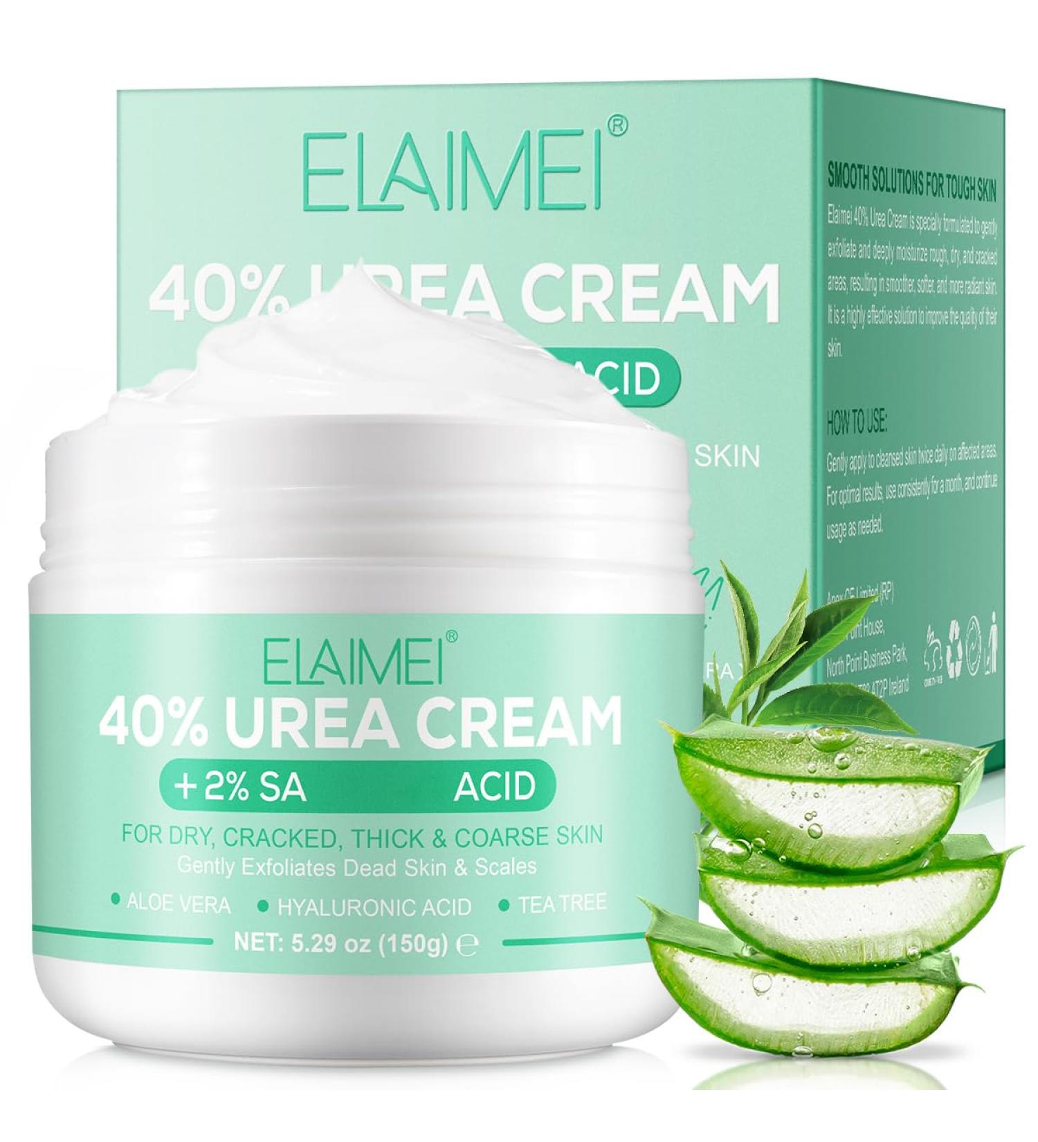 Urea Foot Cream Ultra Moisturizing 40% Urea Foot Cream Plus Deeply Hydrating Heel Balm For Callous Removal and Soften For dry Cracked Feet Heels and Hands - 100g 100 Grams - Buy Online on GoSupps.com