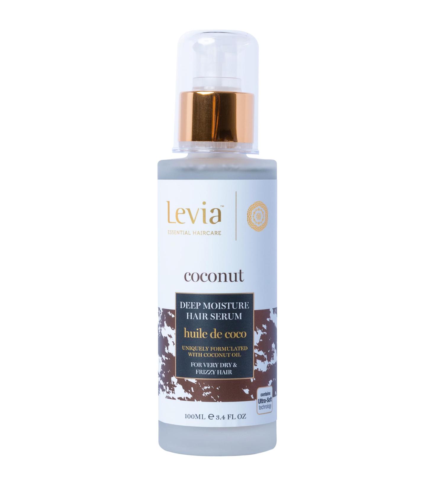 Levia | Coconut Oil Serum | Strengthens and Protects Your Hair | Keeps Roots and Follicles Healthy Levia | Silky Shiny and Full of Volume Hair Levia | 100ml - Buy Online on GoSupps.com