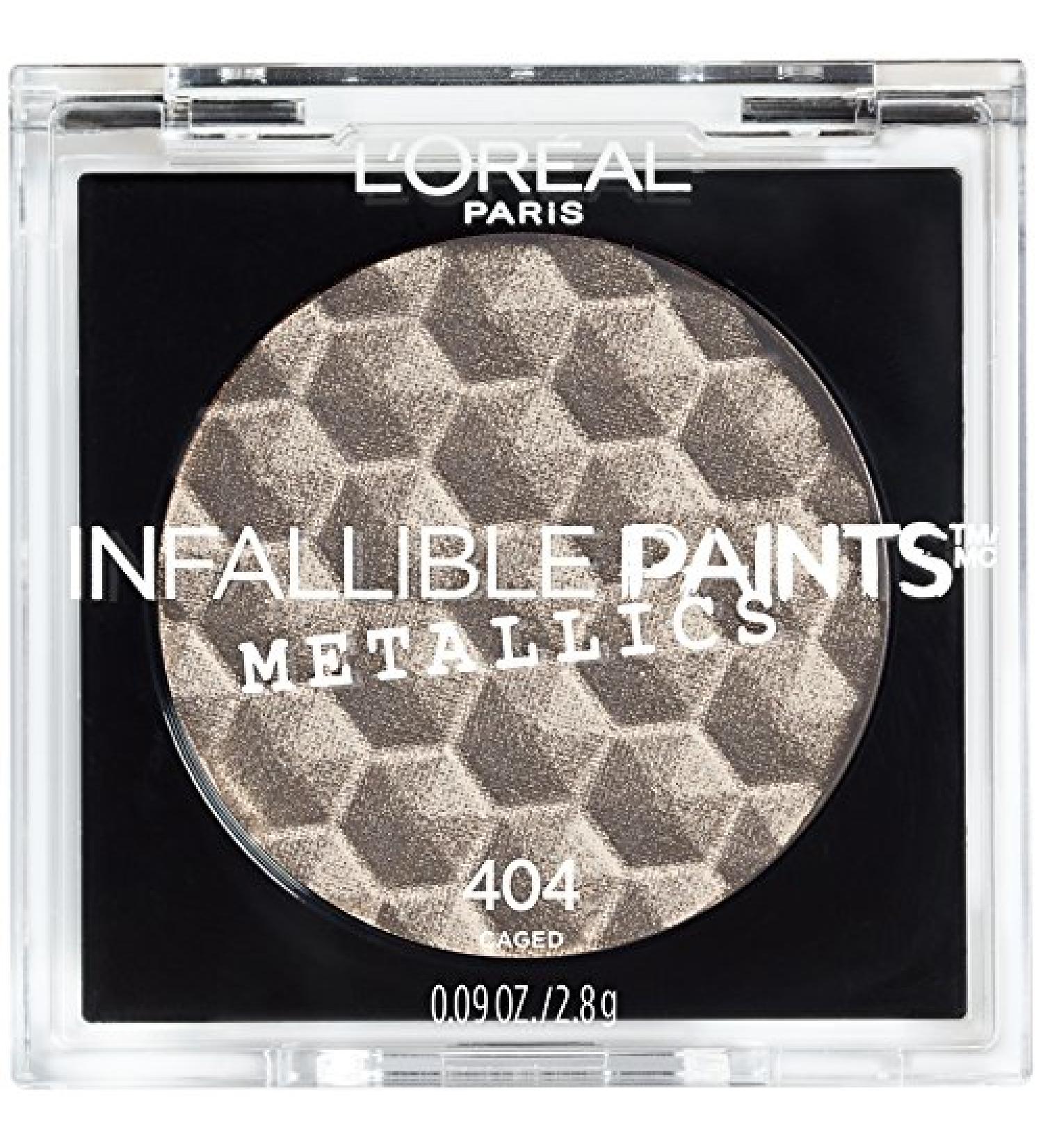 L'Oreal Paris Cosmetics Infallible Paints Metallics Eyeshadow  Caged  0.09 Ounce Caged 0.09 Ounce (Pack of 1)