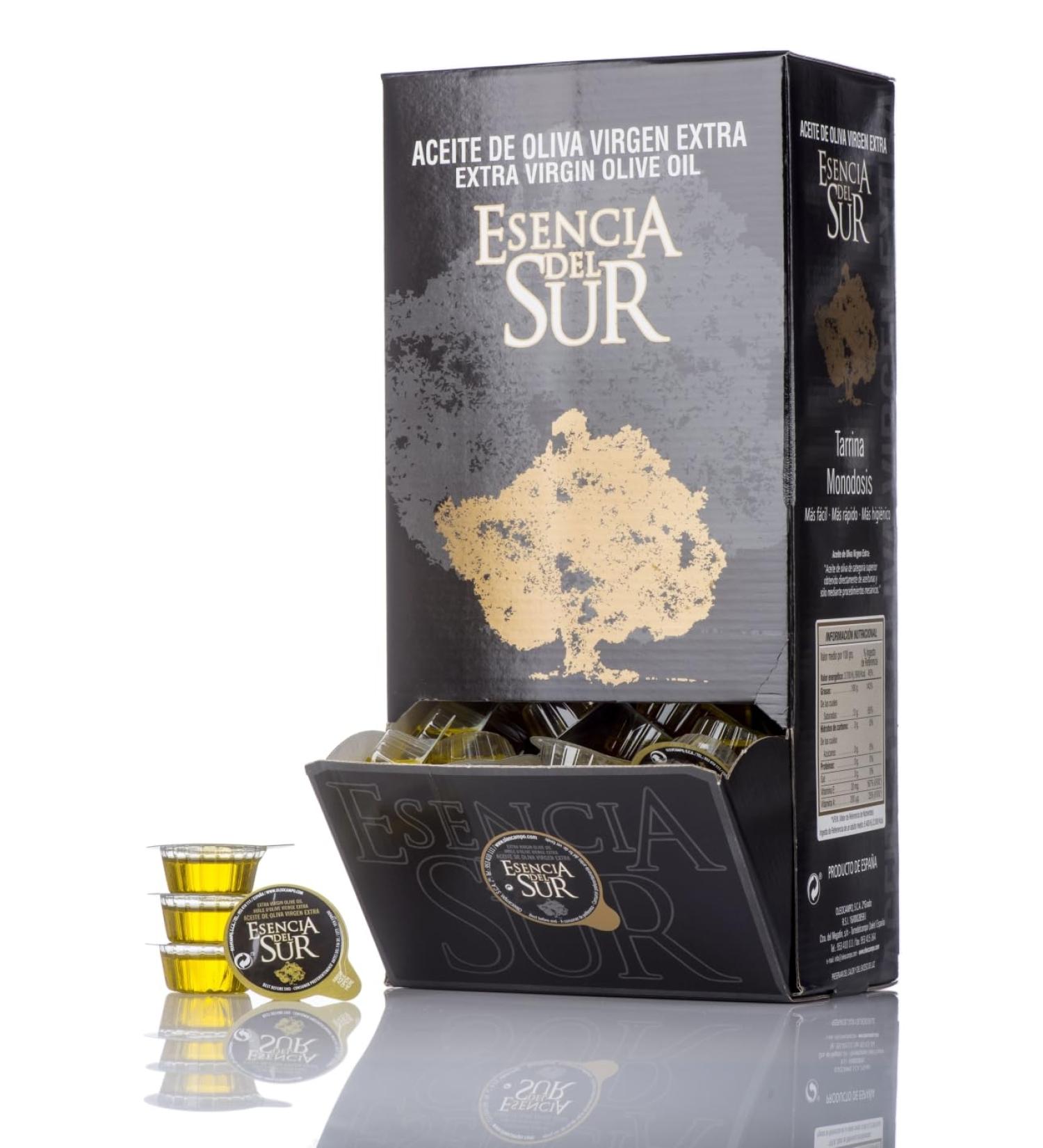 Oleofield South Pique Pack of 100 individual cans of olive oil extra pique 100 x 20 ml - Buy Online on GoSupps.com