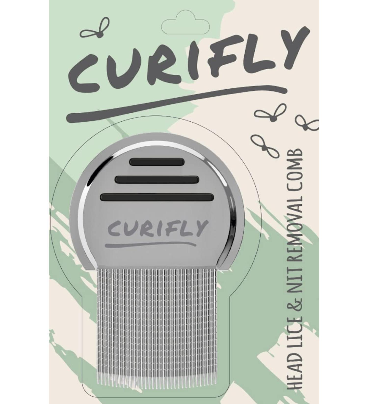 Cure Lice with Curiflys Stainless Steel Comb - Safe, Gentle & Effective Removal Tool for All Hair Types - Say Goodbye to Lice and Nits! - Buy Online on GoSupps.com