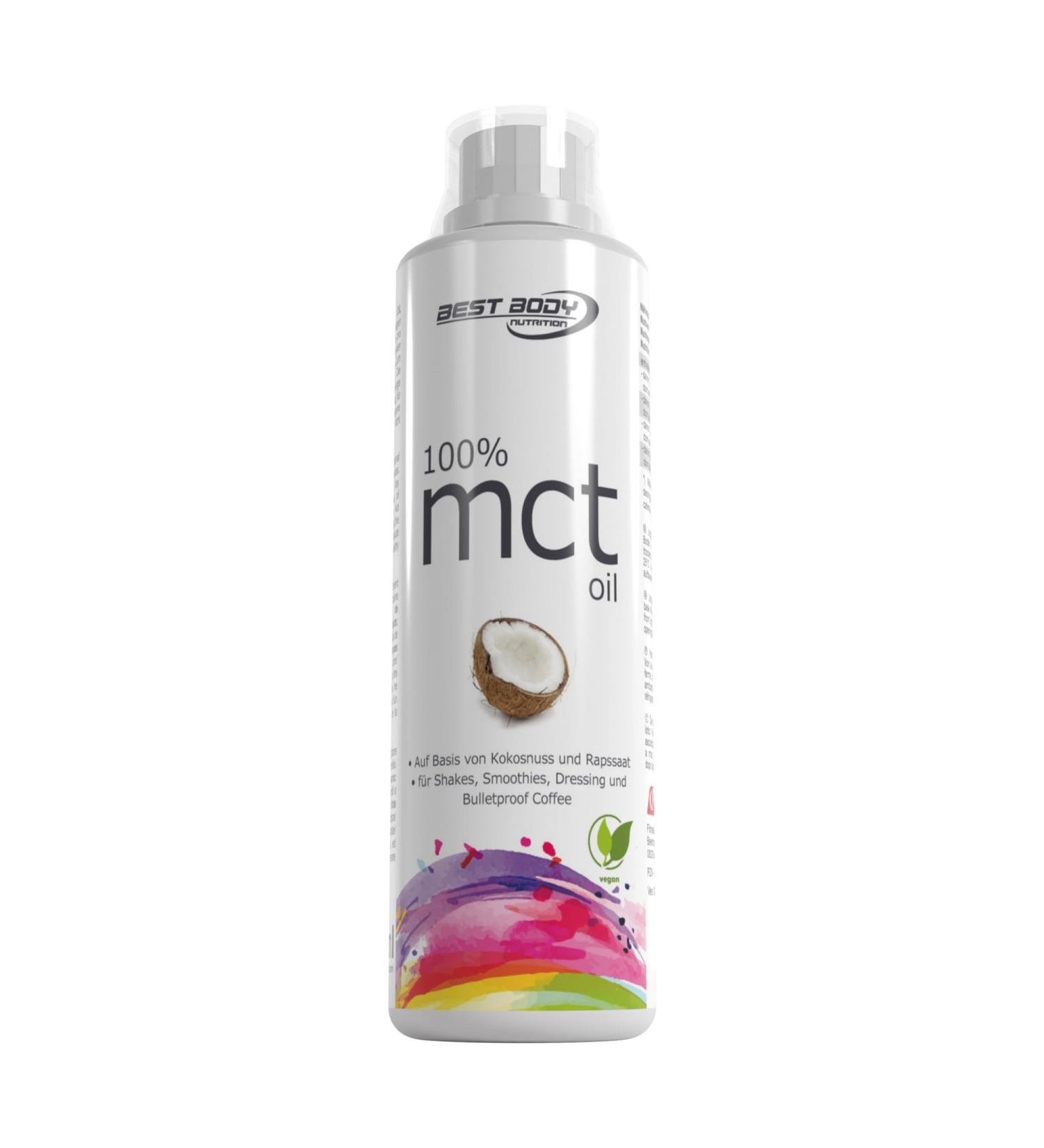 Best Body Nutrition MCT Oil 5000 - 500ml | Premium Medium-Chain Triglyceride Oil for Energy & Wellness | International Shipping Available - Buy Online on GoSupps.com