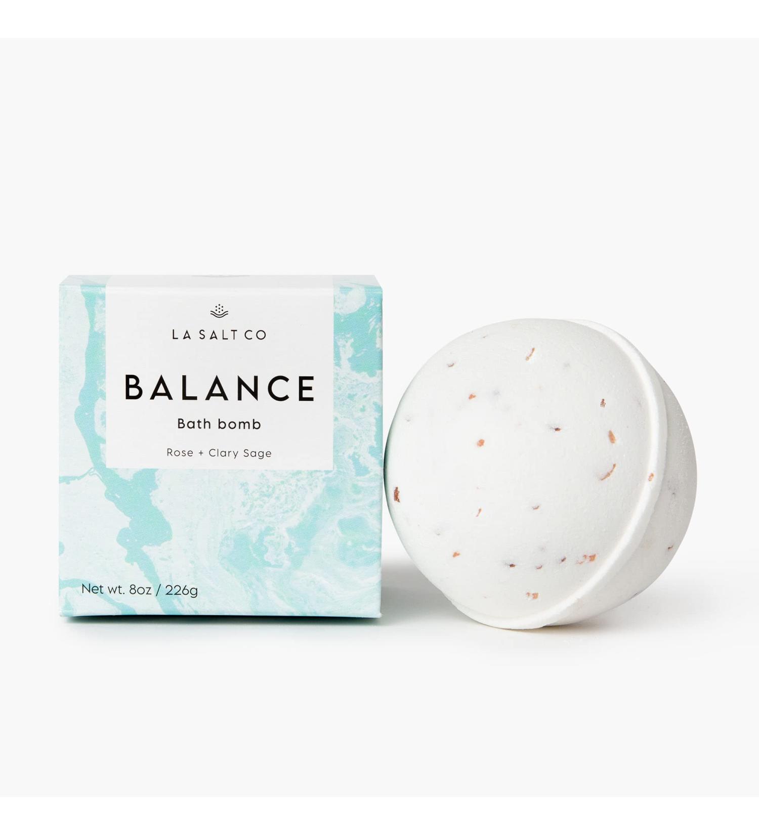 LA SALT CO Balance Bath Bomb 8 oz - Handmade with Natural Ingredients and Himalayan Salt - Cruelty-Free and Aromatherapy Infused - Buy Online on GoSupps.com