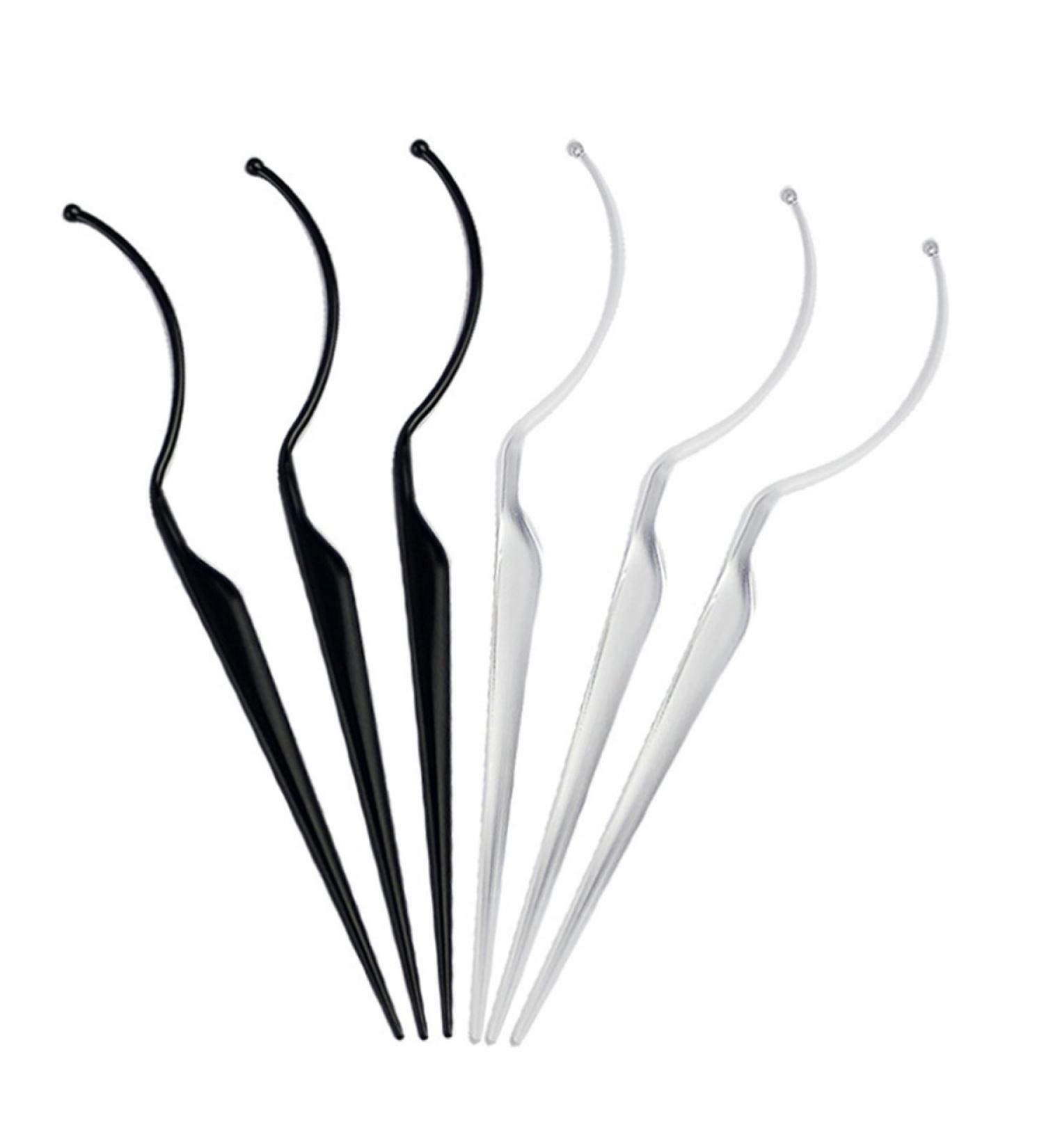 5PCS False Eyelash Applicator Kit 3D Eyelash Fitter Try on Wand Clear and Black Lash Stick (5pcs Black) - Buy Online on GoSupps.com