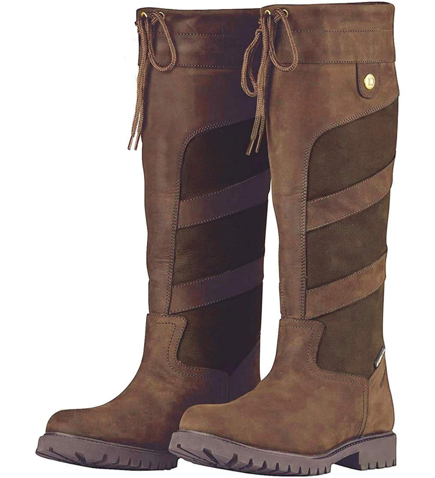 Dublin Kennet Boots 8.5 Chocolate - Premium Leather Riding Boots - Buy Online on GoSupps.com