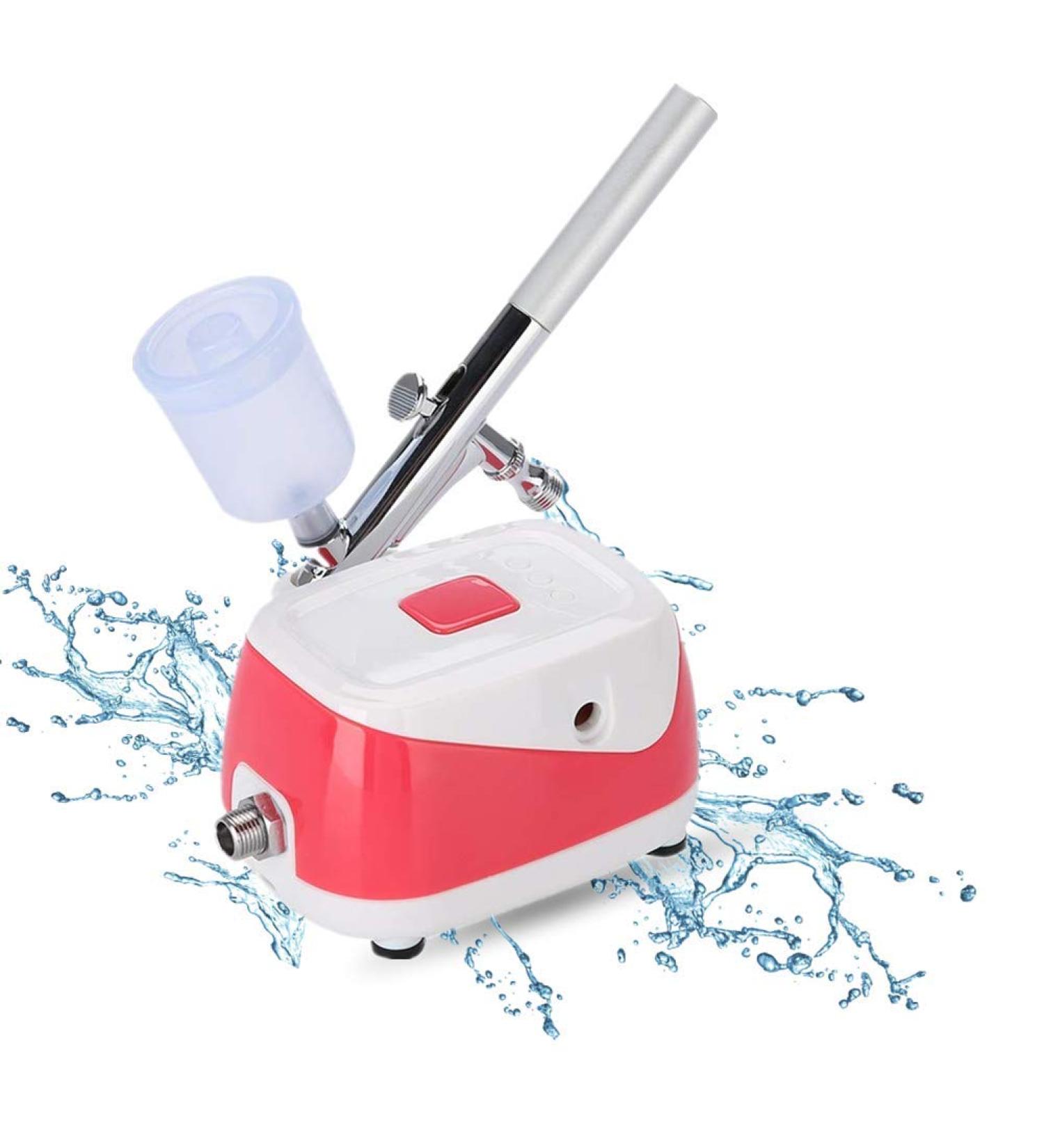 Oxygen Spray Machine for Skin Rejuvenation - Pink | Micro-Nano Beauty Equipment for Moisturizing, Tattoo, SPA - Makeup Sprayer - Buy Online on GoSupps.com