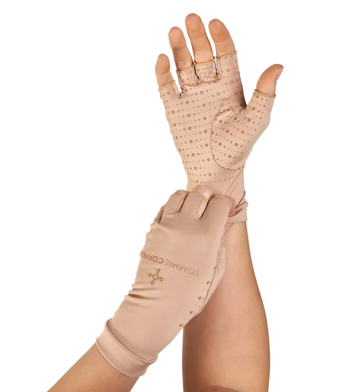 Tommie Copper Fingerless Gloves Medium Copper