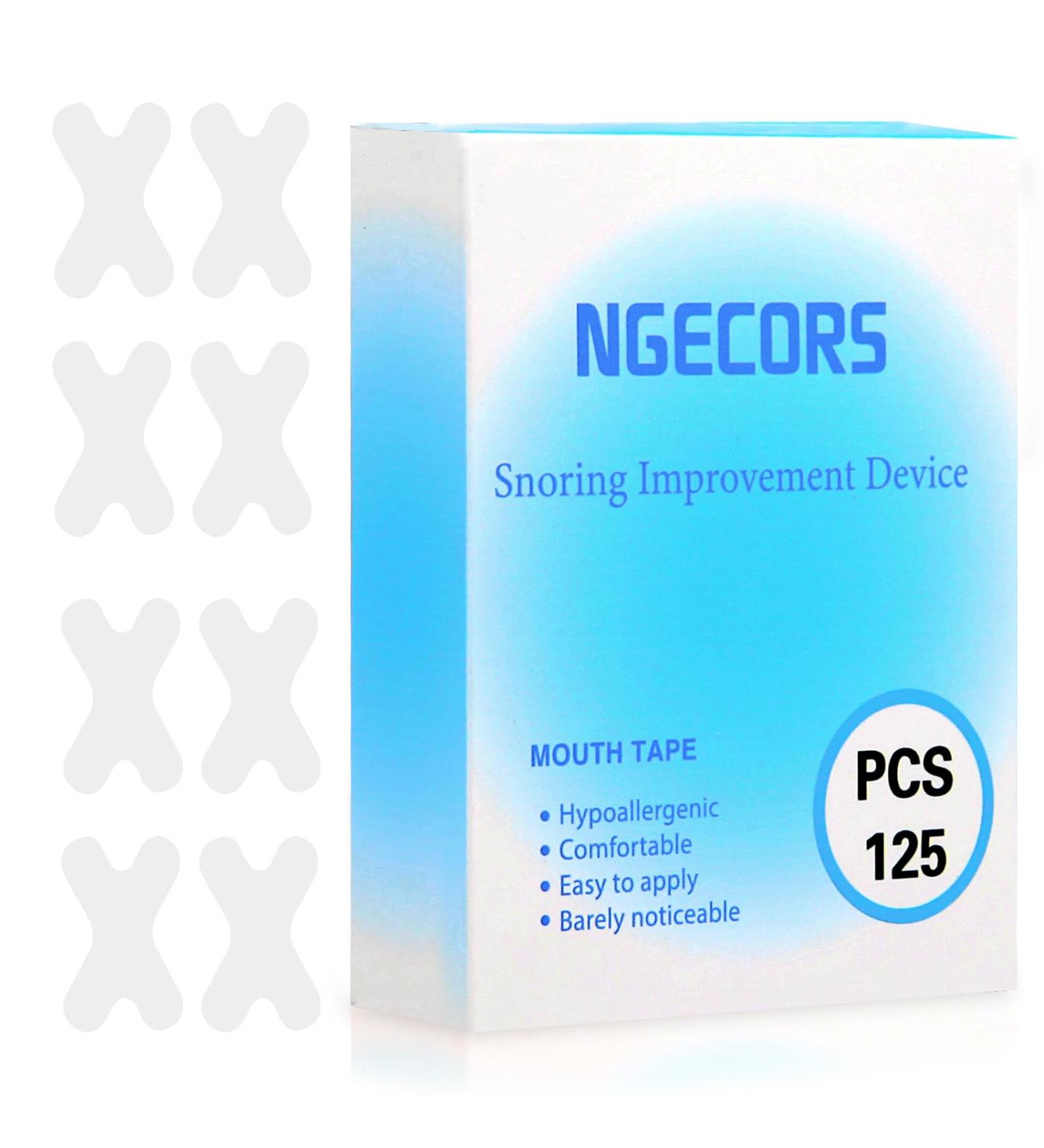 Sleep Apnea Mouth Tape Snoring Stickers - Improve Sleep Quality, Reduce Mouth Breathing (125 PCS) - For Men and Women - Buy Online on GoSupps.com