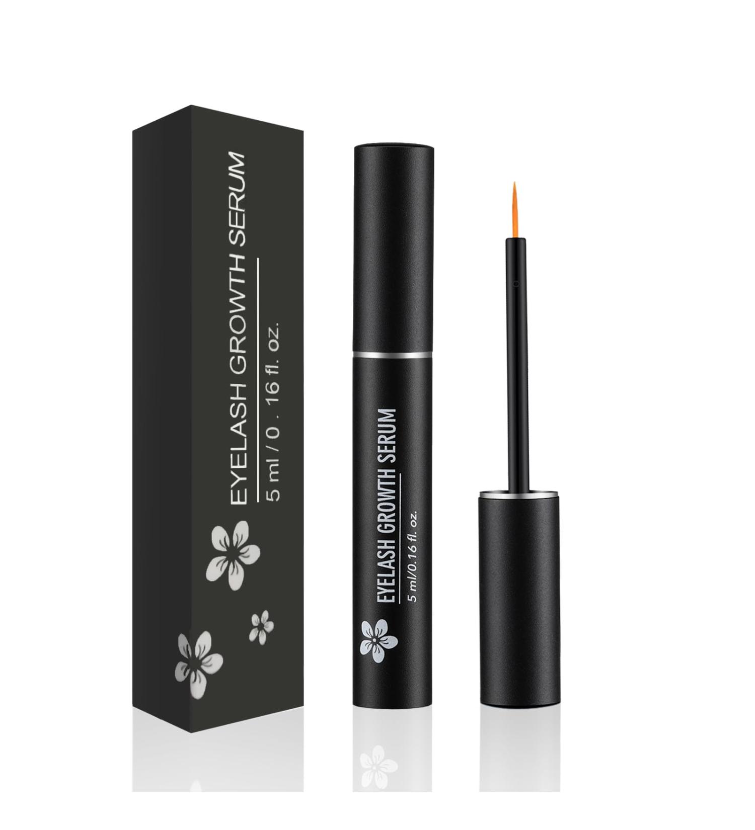 Lash Serum - 5ml Eyelash Growth Serum Advanced Lash Enhancing Treatment for Eyelash Growth Thickness Stronger Healthier Lashes & Brows Vegan & Cruelty-Free Black - Buy Online on GoSupps.com