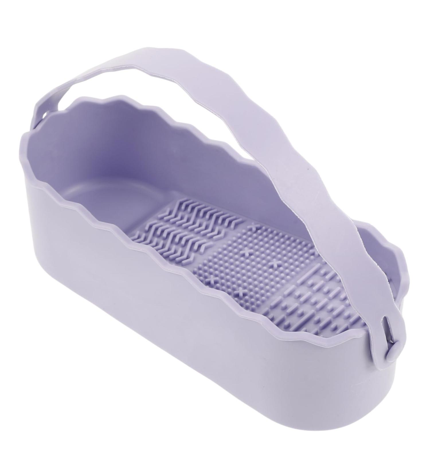 Buy Portable Makeup Brush Cleaning Box - Essential Cosmetic Cleaner Tool for Brushed Lavender - Shop Internationally - Buy Online on GoSupps.com