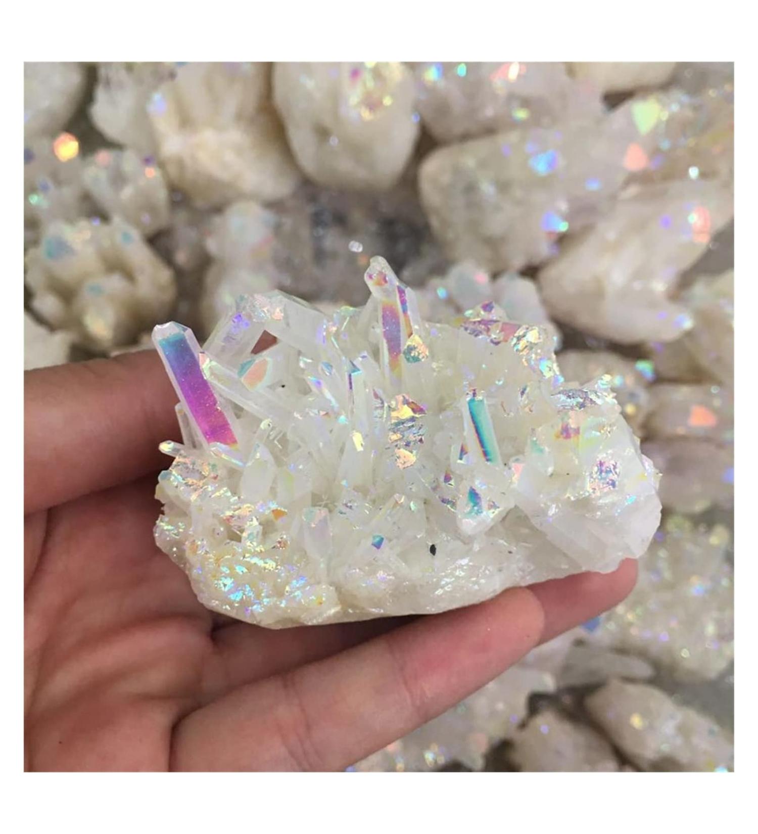 Natural Crystal Rough Natural Angel Quartz Crystal Cluster Rainbows Quartz Natural Stones and Minerals - Buy Online on GoSupps.com