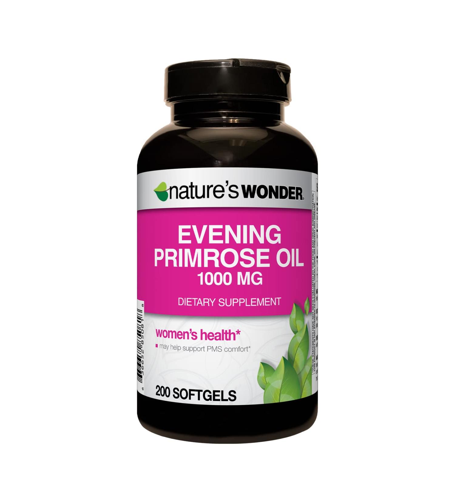 Evening Primrose Oil 1000mg Softgels for Women's Health - 200ct - Buy Online on GoSupps.com