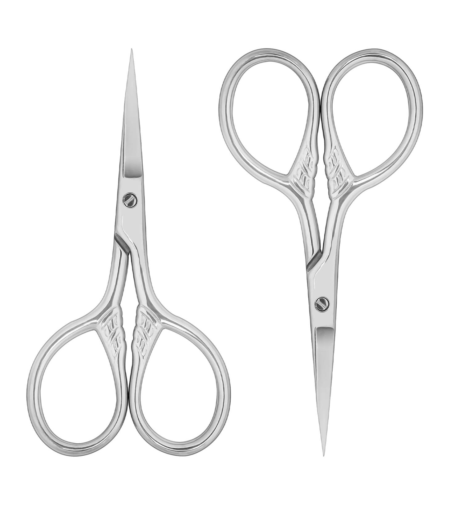 Buy 2 Pieces 9cm Stainless Steel Bartscher Scissors - Professional Eyebrow Nose & Facial Hair Removal | International Shipping Available - Buy Online on GoSupps.com