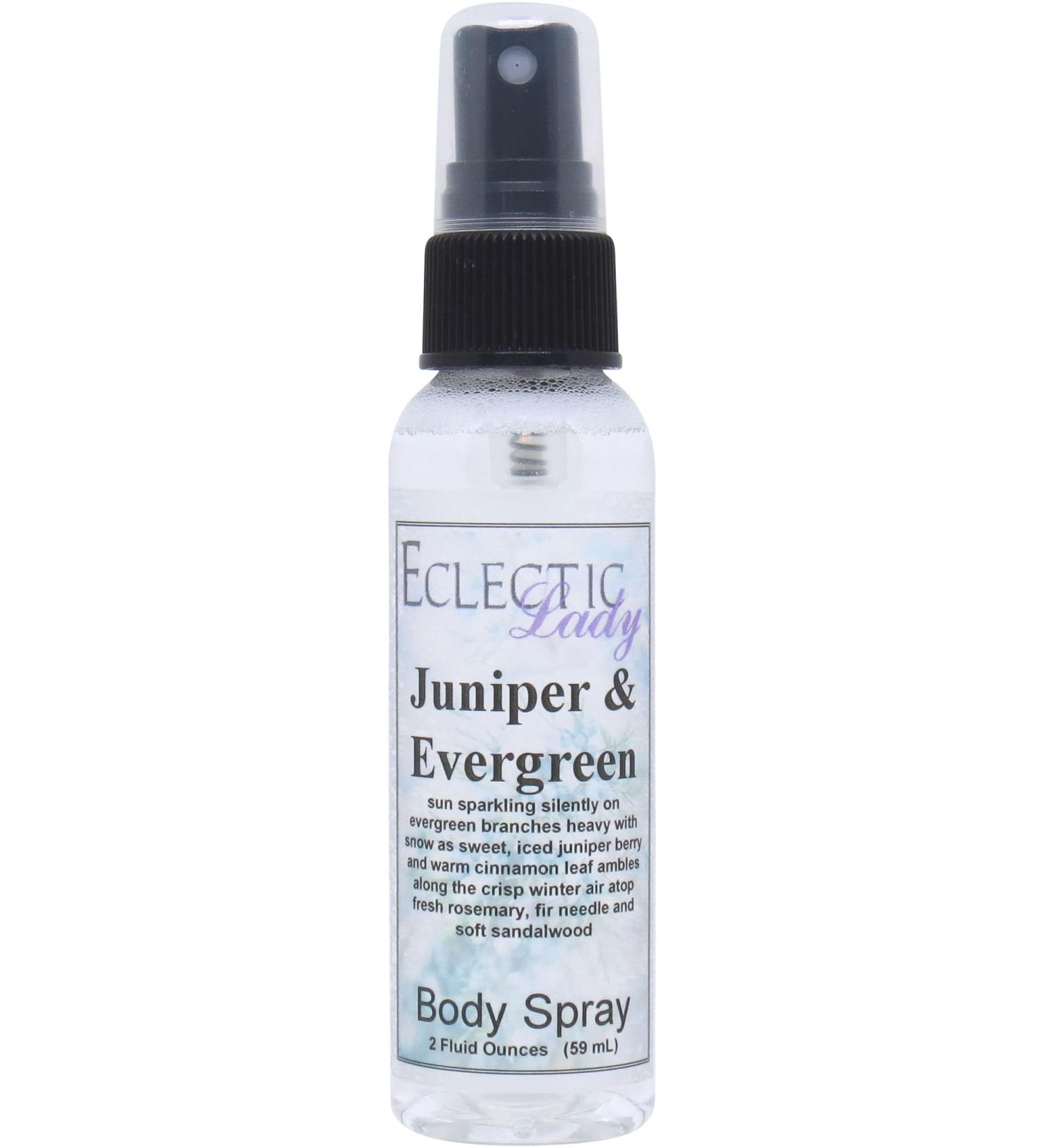 Juniper and Evergreen Body Spray 2 ounces Body Mist for Women with Clean Light & Gentle Fragrance Long Lasting Perfume with Comforting Scent for Men & Women Cologne with Soft Subtle Aroma For 2 Fluid Ounces - Buy Online on GoSupps.com