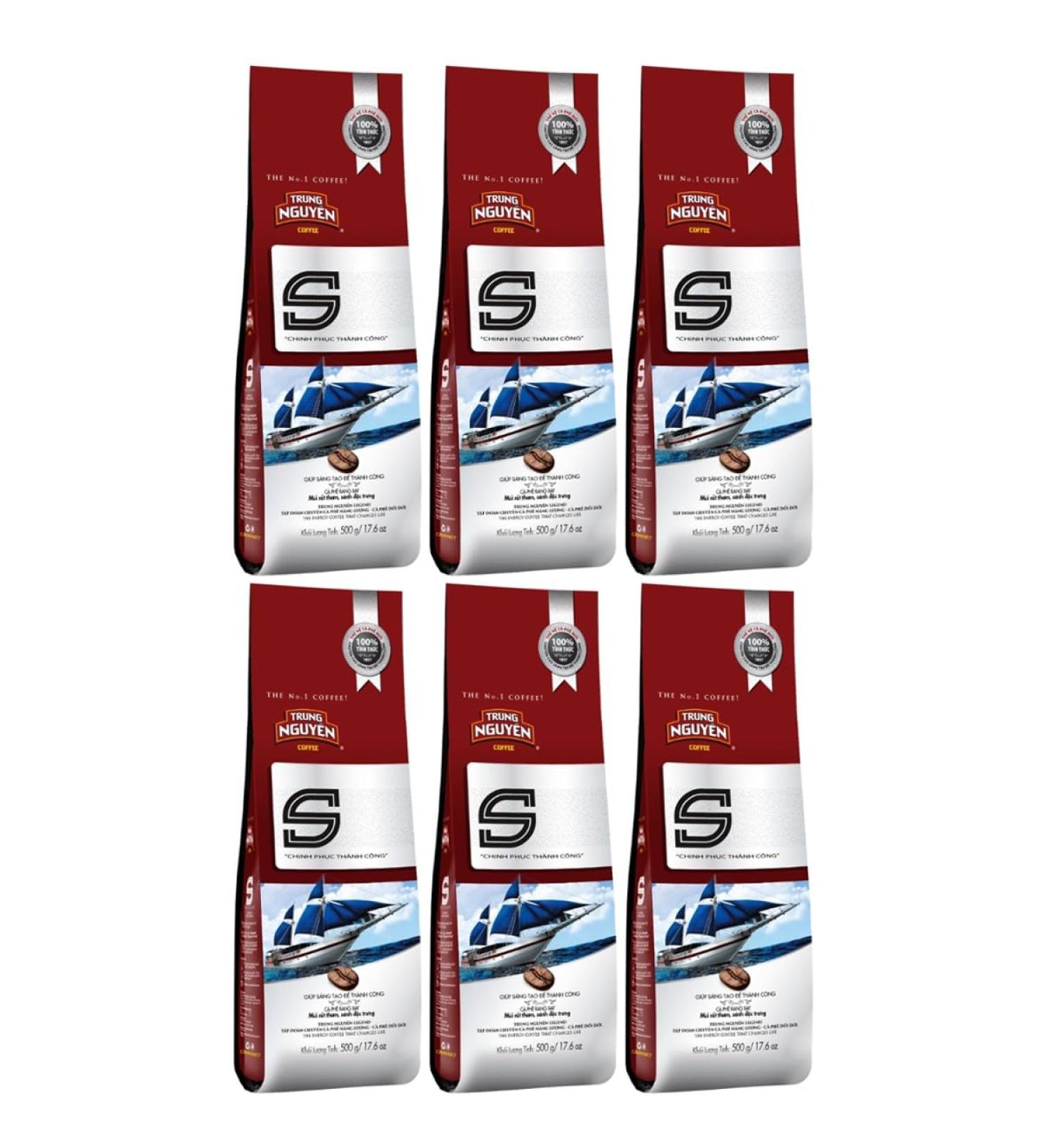 CNMART Trung Nguyen S Blend - Rich and Aromatic Flavour Vietnamese Ground Coffee 500g (Pack of 6) - Buy Online on GoSupps.com