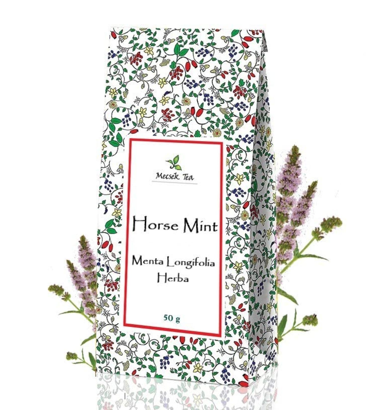 Horse Mint Wild Mint Leaf Premium Loose Leaves Herbal Tea Menta Longifolia Herba 50g - Buy Online on GoSupps.com