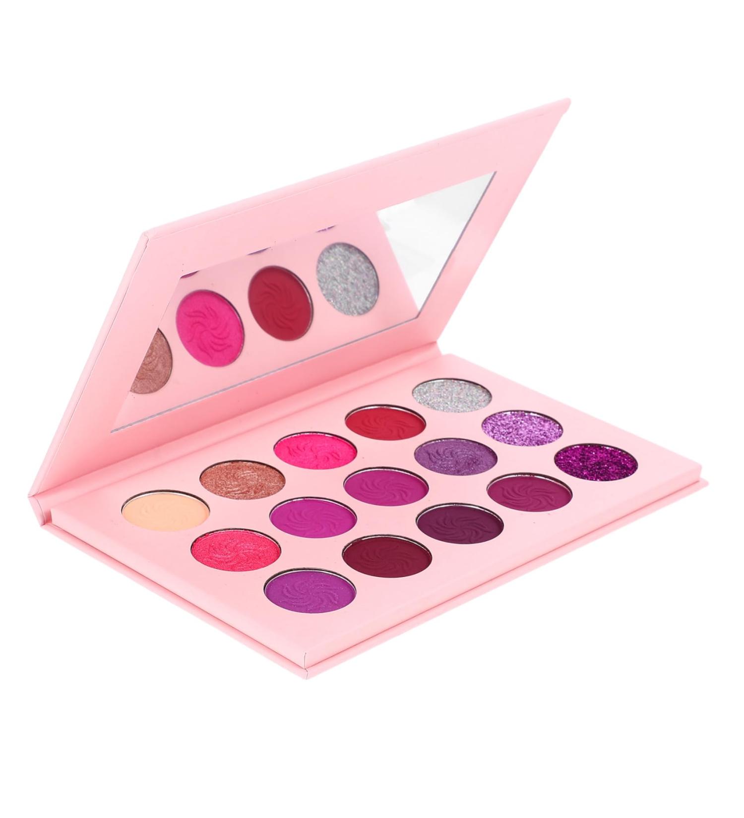 Beatifufu 15 Eyeshadow Palette Colorful Eyeshadow Woman Eyeshadow Compact Glitter Eyeshadow Purple - Buy Online on GoSupps.com