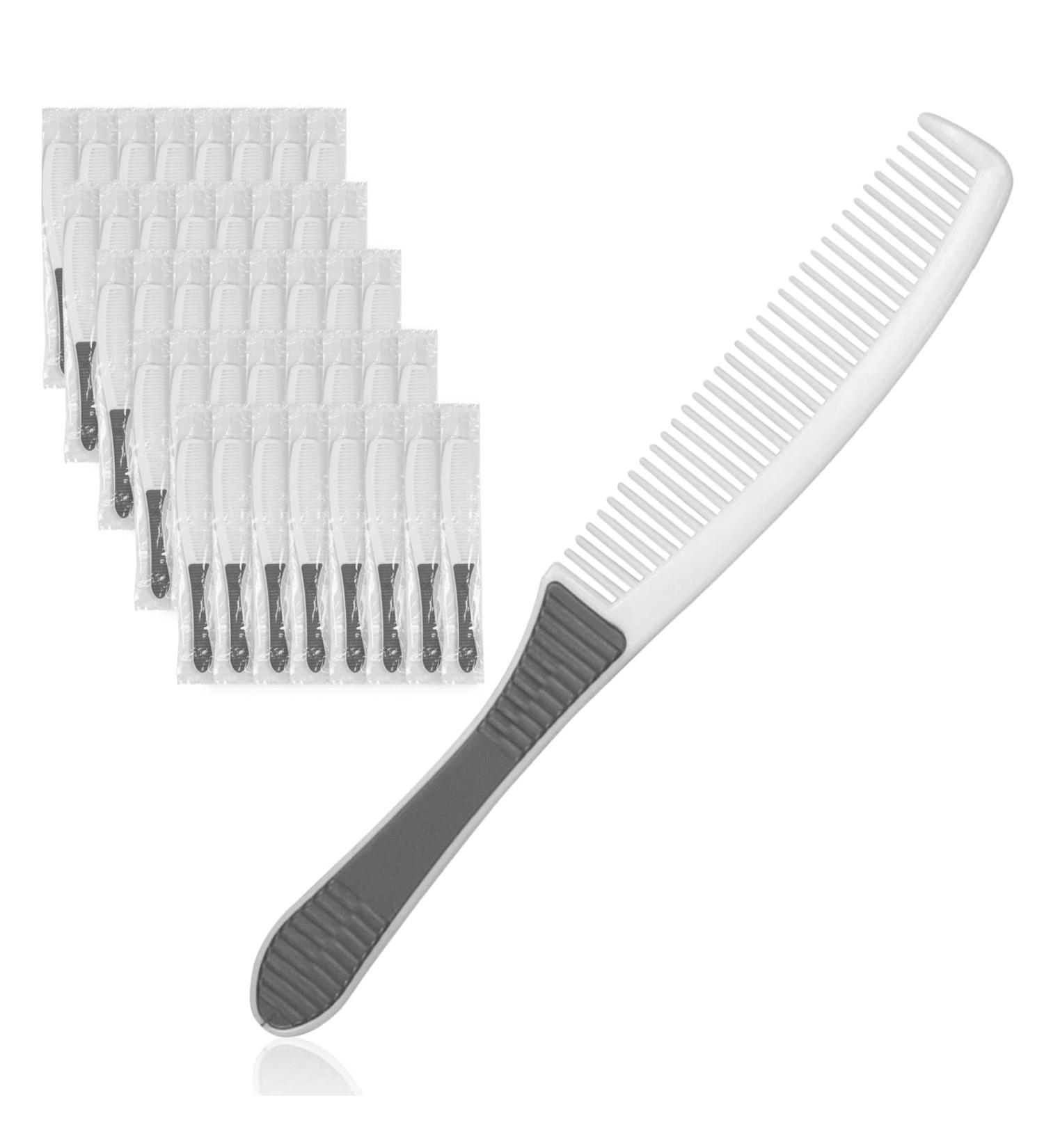 Exquisite Durable Combs - 50 Pack Gray - Individually Packed for Hotels Shelters & Charities - Buy Online on GoSupps.com