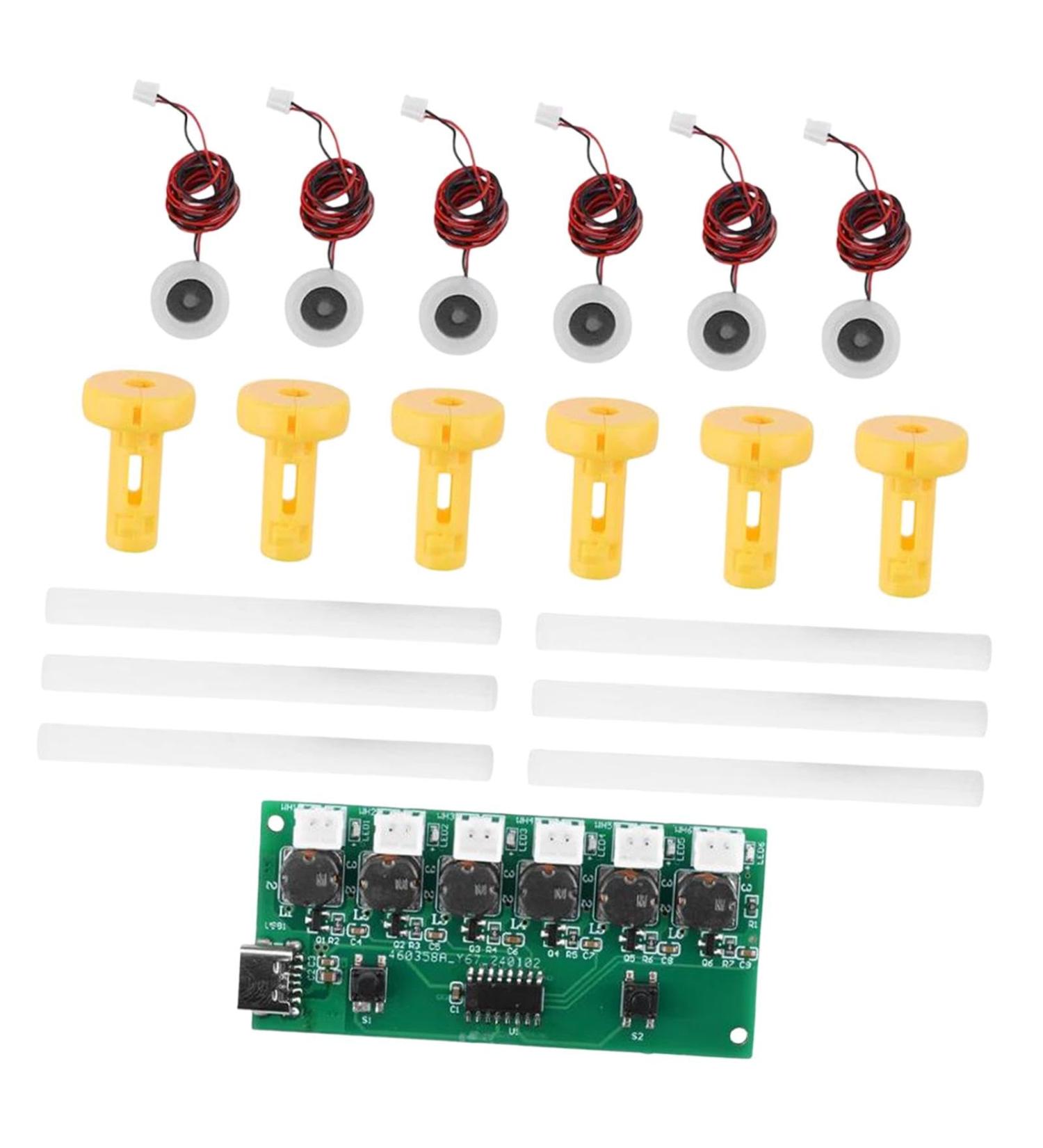 USB Humidifier Module Kit - Easy Assemble Atomization Plate Board | Professional USB Spray Module with Yellow Brackets | 6.69cm x 3cm x 0.93cm - International Shipping Available - Buy Online on GoSupps.com