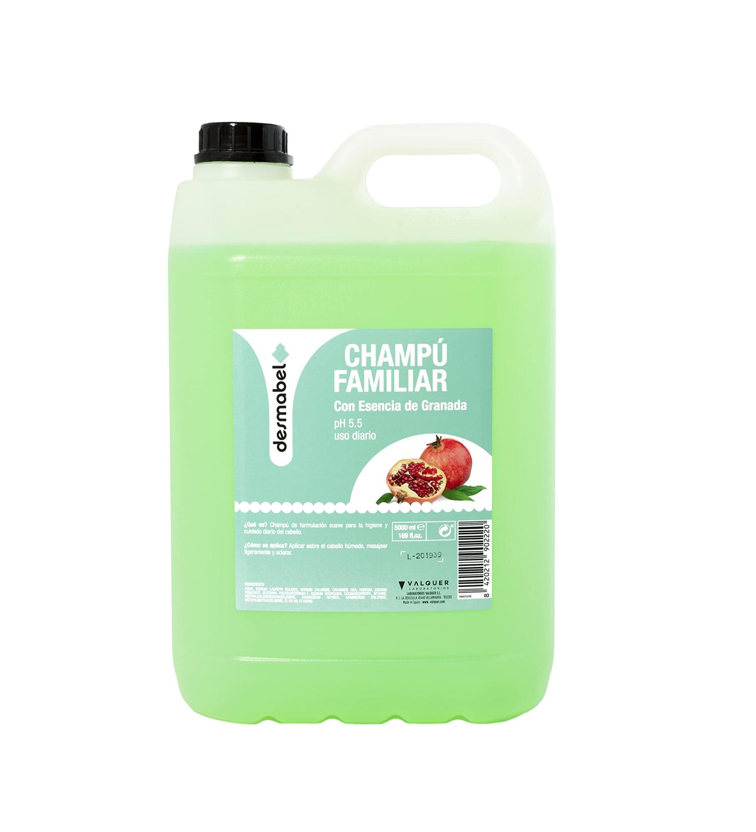 Desmabel Pomegranate Essence Family Shampoo Carafe Shampoo Professional Hairdressing Shampoo Paraben Free Ph 5.5 Daily Use. Gentle Formula 5000 ml - Buy Online on GoSupps.com