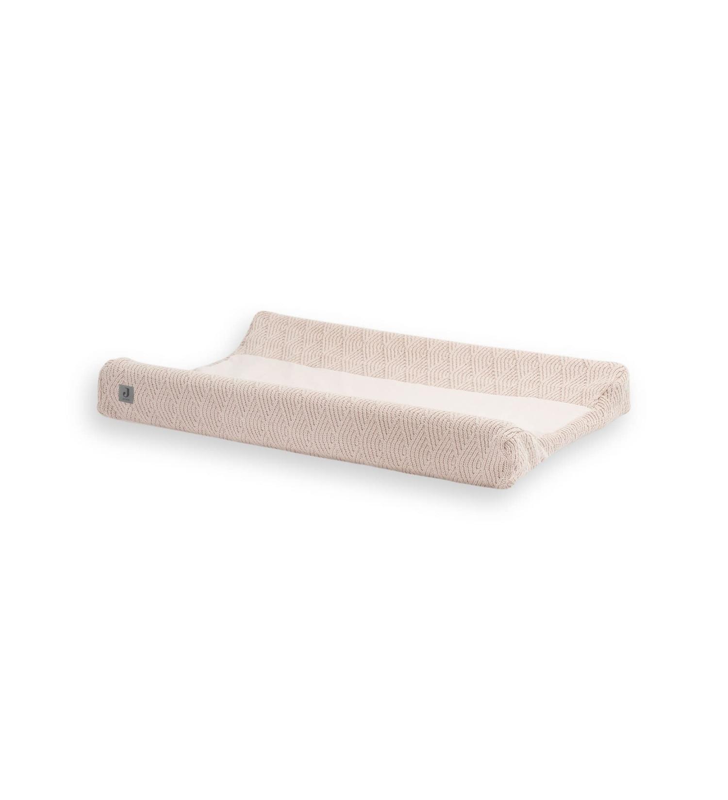 Jollein River Knit Changing Cushion Cover - Pale Pink 50x70 cm | Stylish Baby Nursery Essentials - Buy Online on GoSupps.com