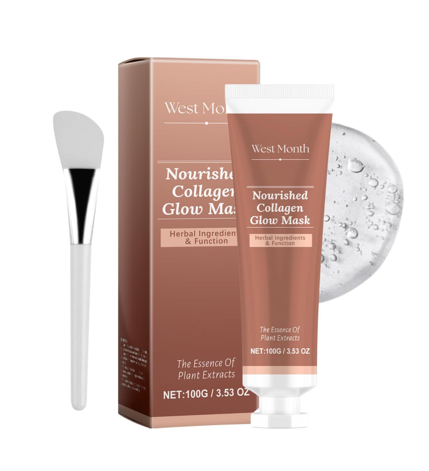 Collagen Face Mask - Peel Off Face Masks - Face Masks Skincare - Face Masks Beauty for Firming - Collagen Hydrating Face Mask - Anti-Aging & Anti-Wrinkle - Buy Online on GoSupps.com