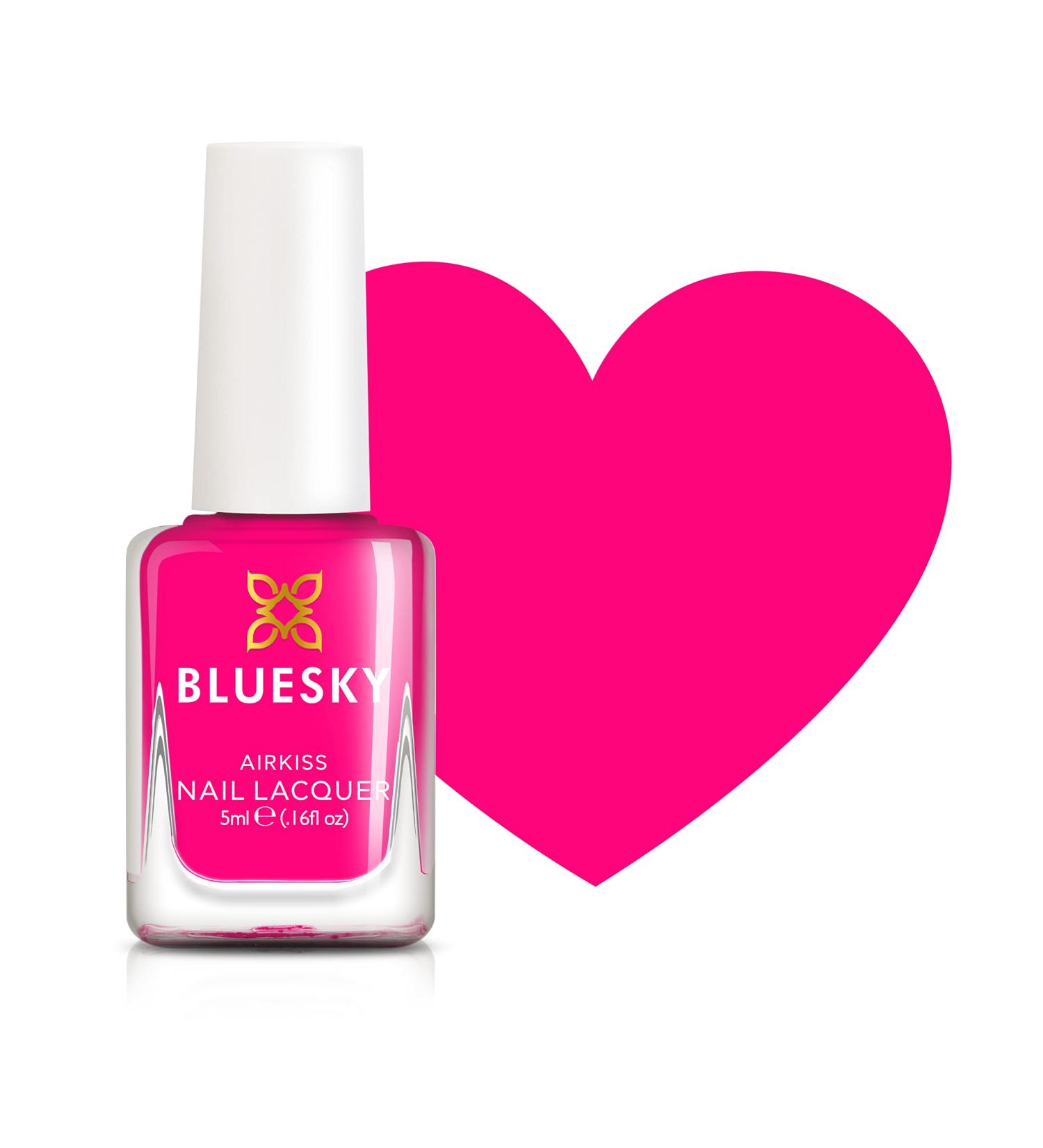 Bluesky Kids Nail Varnish - Pop Pink Emotional Peele Non-Toxic Water Based Odourless Nail Polish for Kids 7ml - Buy Online on GoSupps.com