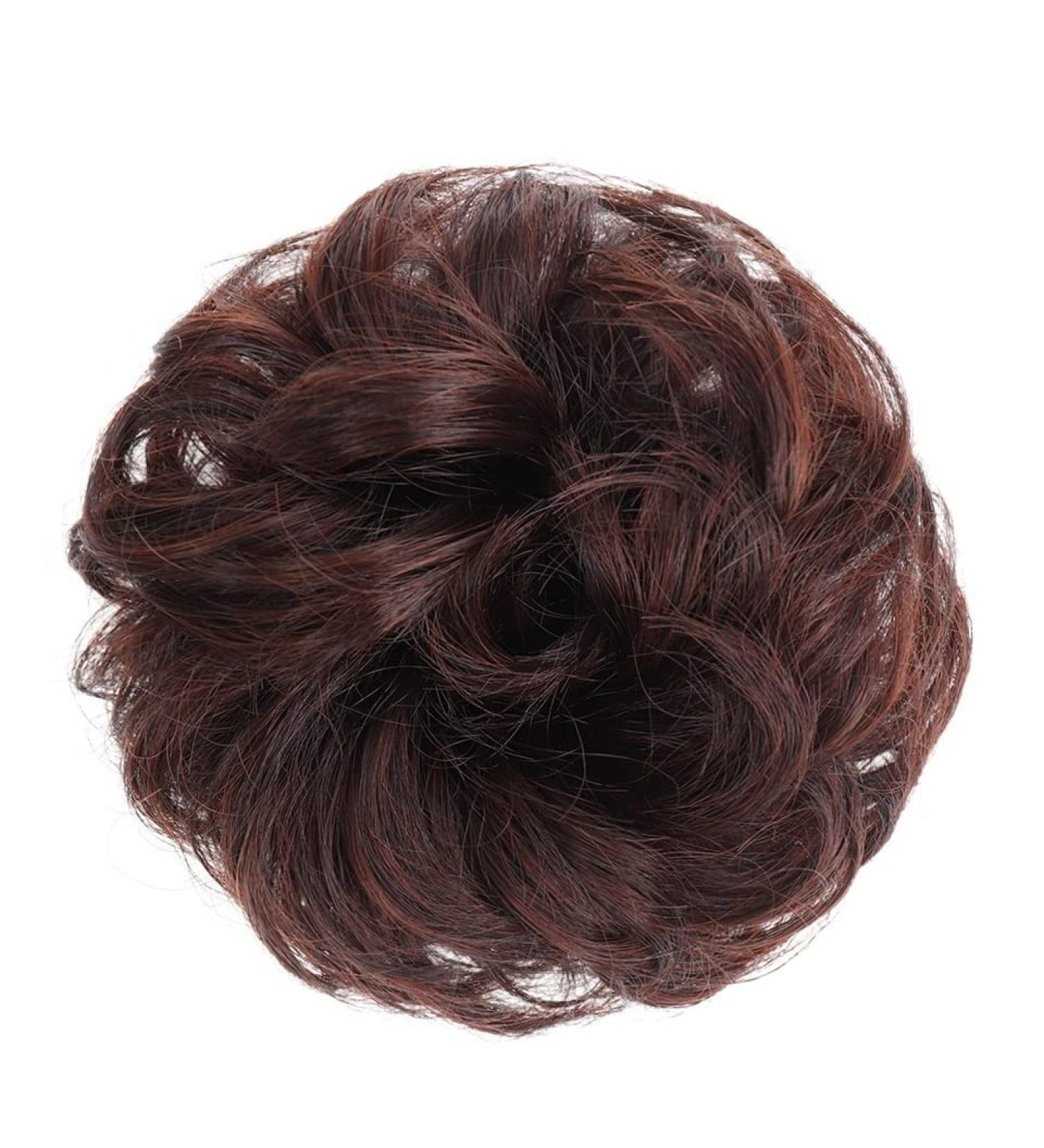 Messy Bun Hair Piece for Women Donut Hair Bun Scrunchie for Women Girls Curly Wave Synthetic Chignon Hairpiece with Rubber Band Messy Bun Hair Pieces Extensions Fake Hair Accessories for Women Girl 2M33 - Buy Online on GoSupps.com