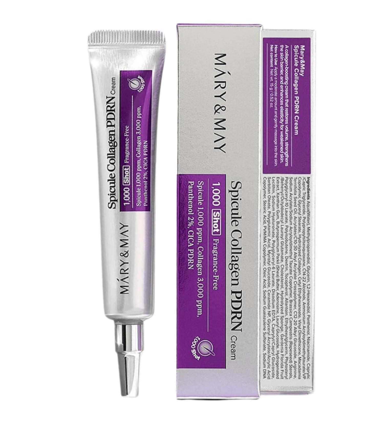  G n rique MARY&M Collagen Cream PDRN Spicule 1000 Shots Fragrance-Free Collagen 3000 ppm Panthenol 2% CICA PDRN - Made in Korea - Buy Online on GoSupps.com