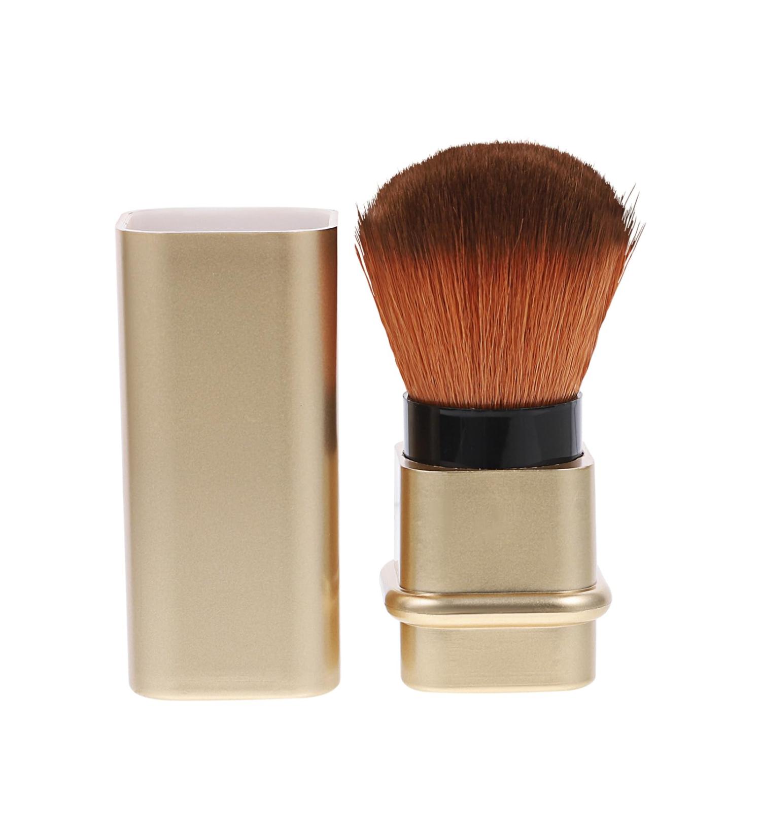 Purse Organizer Flexible Powder Puff Cosmetics Brush Travel Banana Clip Face Powder Earrings for Women Makeup Powder Brush Major Wallet Miss 2.7*2.7cm golden - Buy Online on GoSupps.com