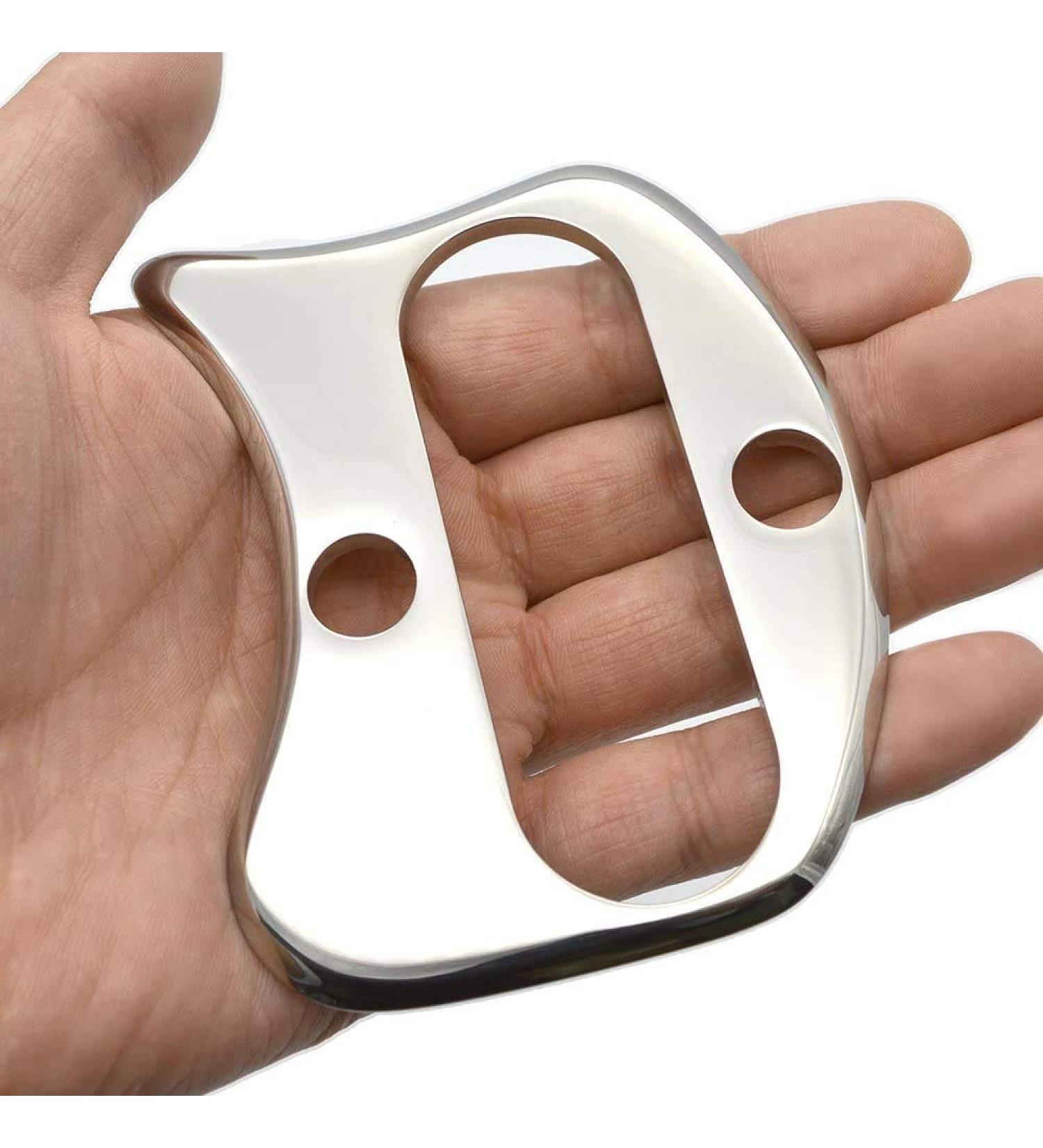 Stainless Steel Gua Sha Massage Tool | Myofascial Release Device | IASTM Graston Tool for Back Massage (Klein) S - 1 Pack - Buy Online on GoSupps.com