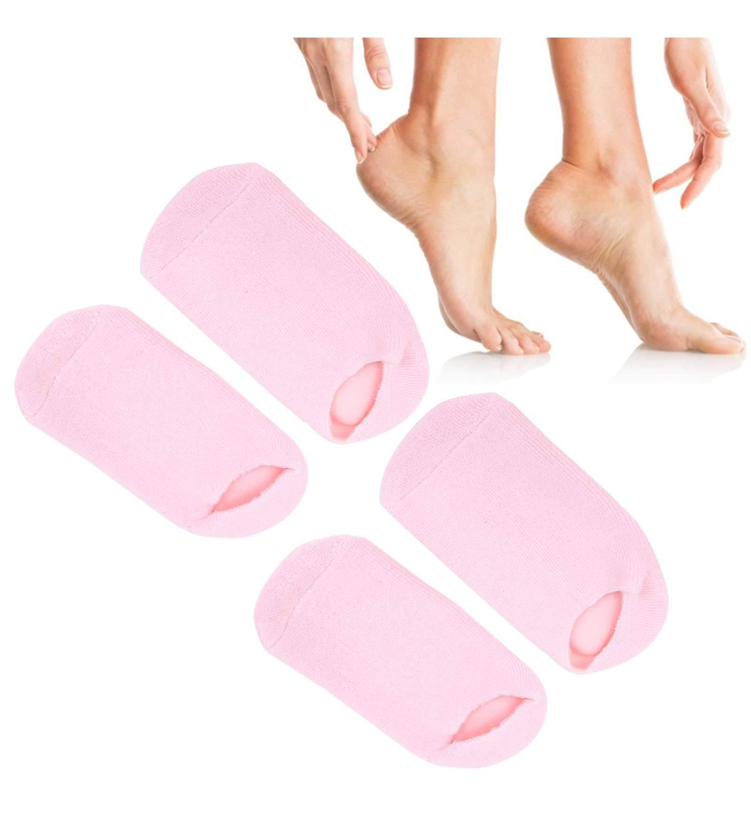 Moisture Socks Gel Socks - 2 Pairs Foot Care Treatment for Dry Cracked Feet - Soft Gel-Lined Spa Socks - Buy Online on GoSupps.com
