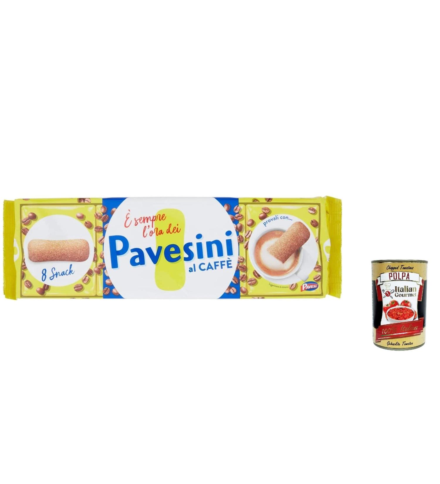  Italian Gourmet E.R. Pavesi Pavesini Coffee Biscuits 200 g + Italian Polpa Goumet 400 g (Pack of 12) - Buy Online on GoSupps.com