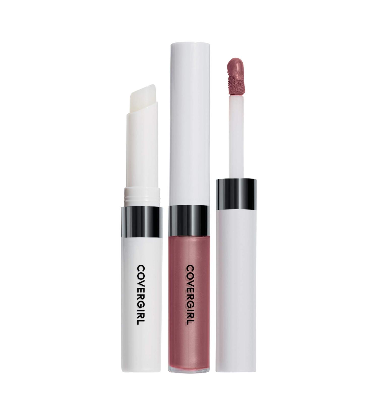 COVERGIRL Outlast All-Day Lip Color Set in Twilight Coffee - Long-Lasting Formula with Topcoat for All-Day Wear (2 Piece Set) - Buy Online on GoSupps.com