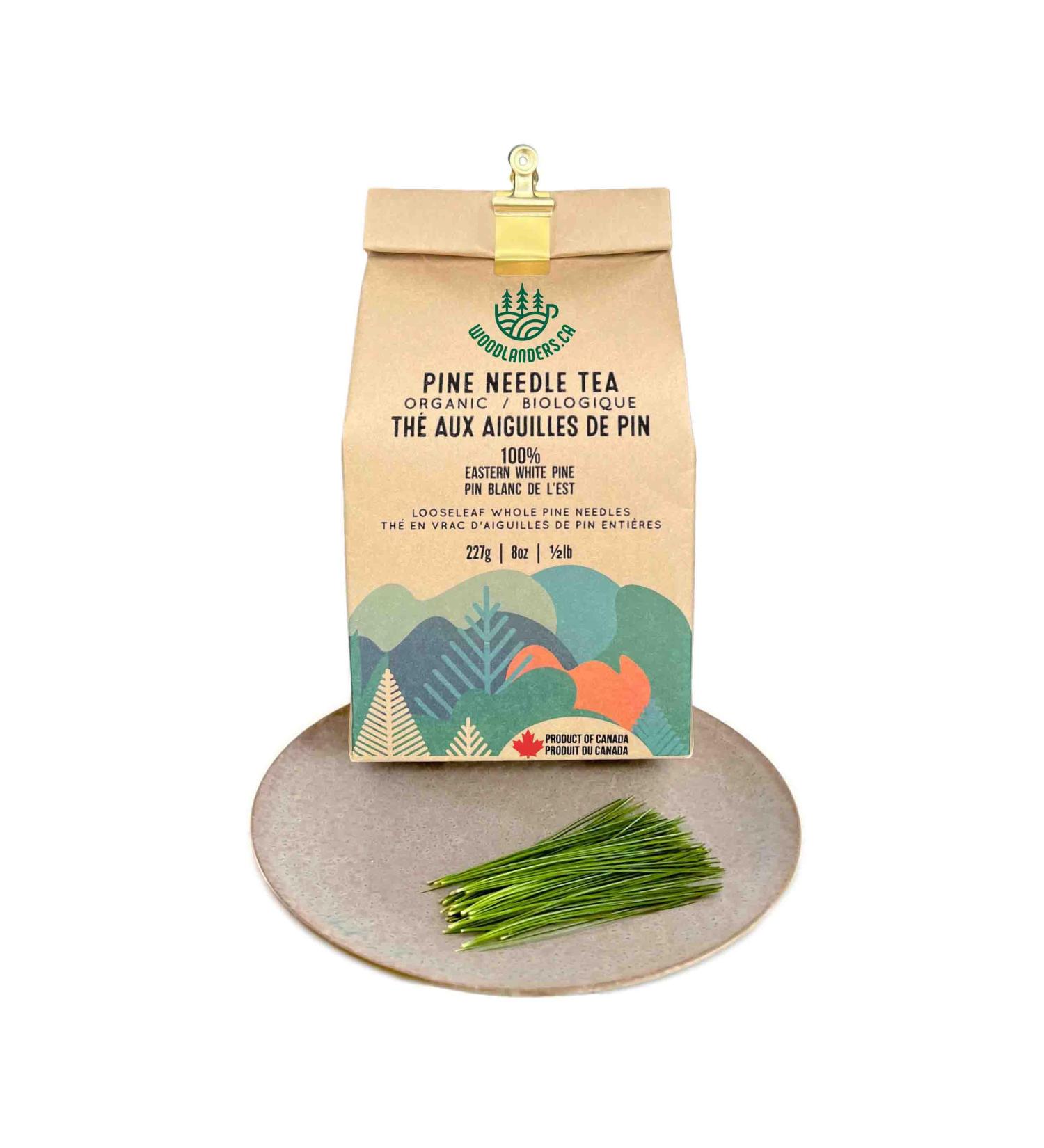 Woodlanders Artisan Organic Canadian Eastern White Pine Needle Tea (LOOSE LEAF) Fresh Loose Leaf Whole Pine Needle Tea and a Product of Canada ::: 1/2 pound (lb) / 227g / 8oz ::: woodlanders.ca 227 g (Pack of 1) - Buy Online on GoSupps.com