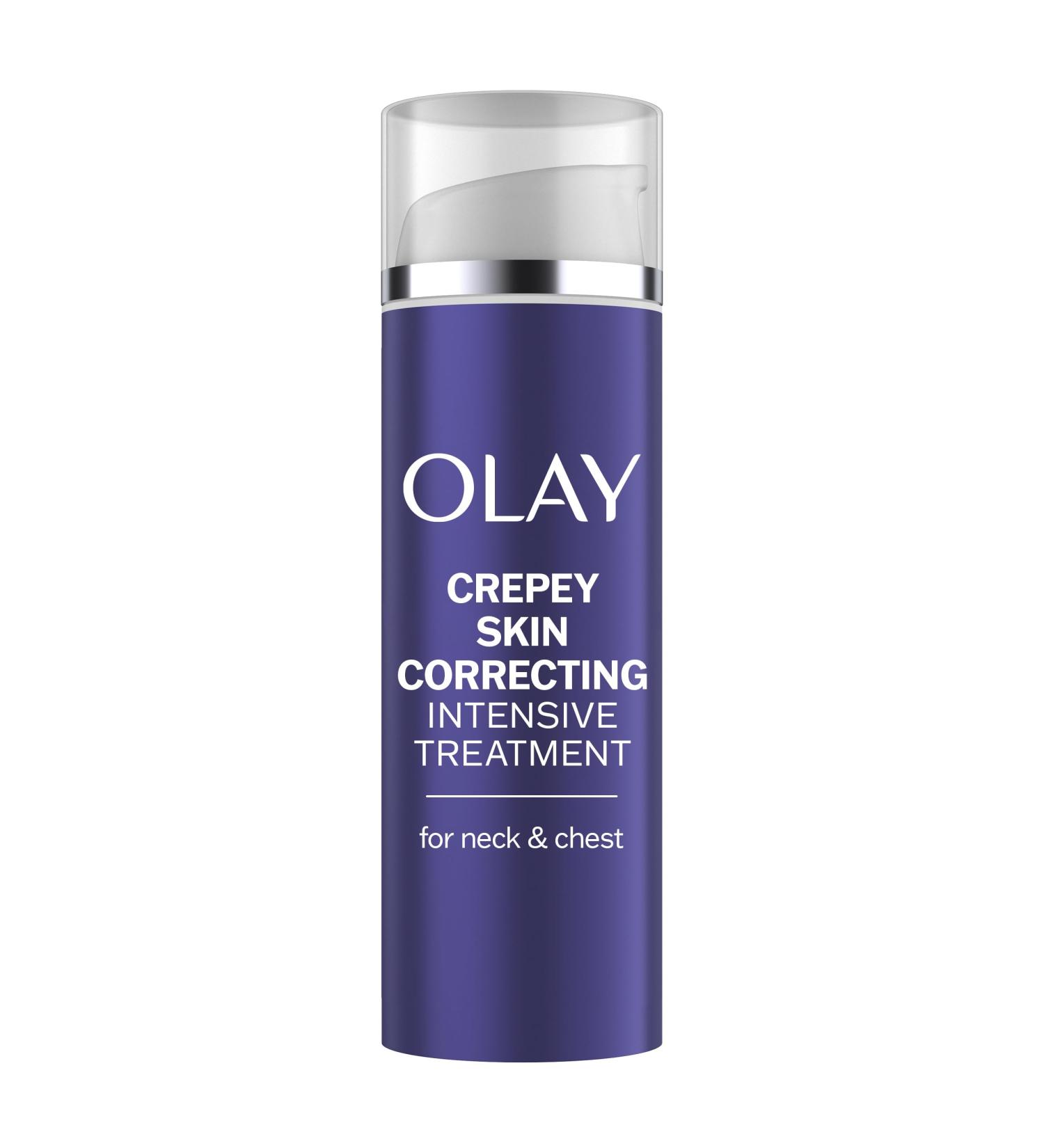 Olay Crepey Skin Correcting Treatment Cream for Neck & Chest | Retinol24 & Vitamin B3 | Hydrates & Renews Skin - 1.7 fl oz | International Shipping - Buy Online on GoSupps.com