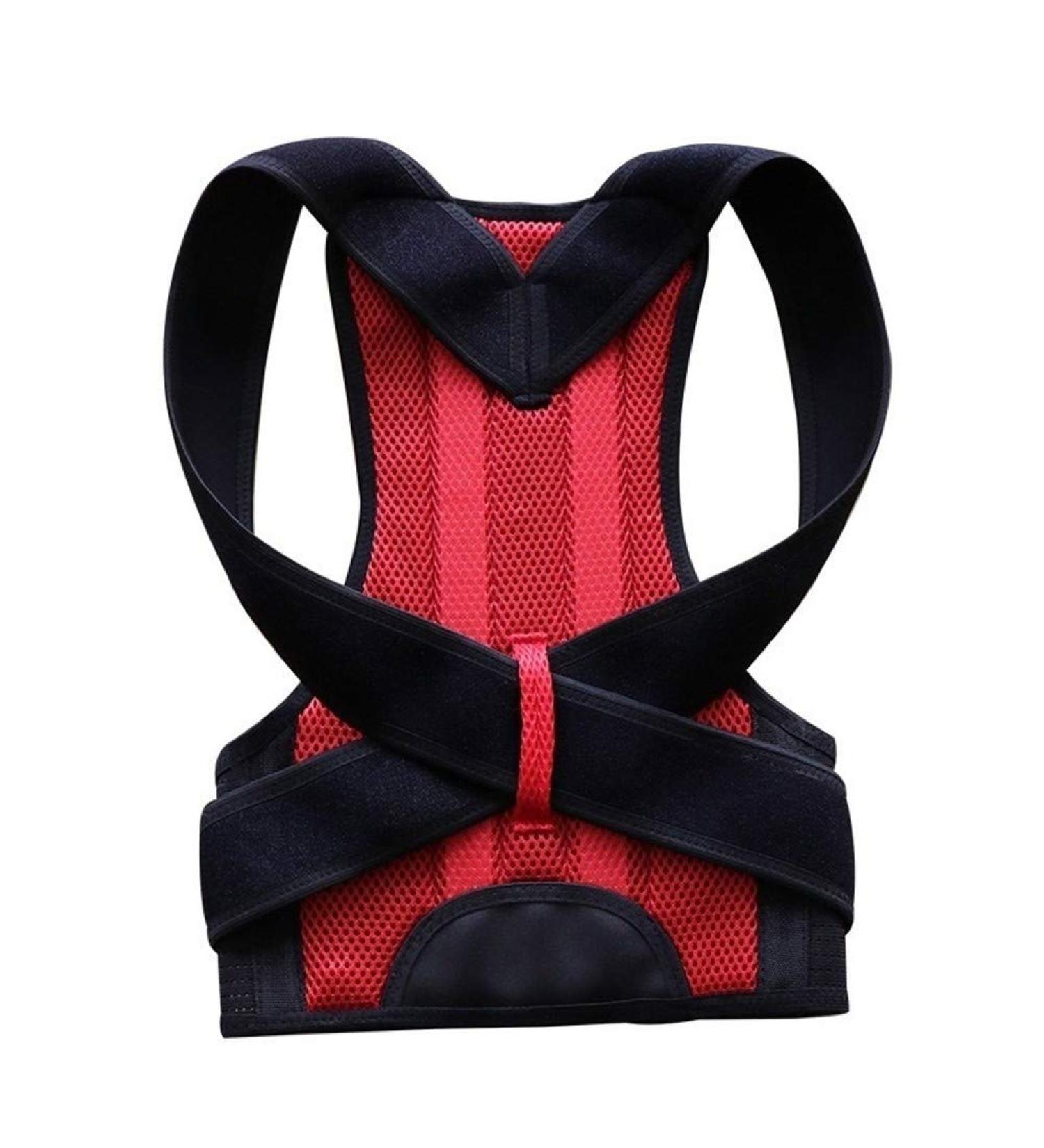 Posture Corrector For Back Clavicle Spine Back Shoulder Lumbar Support Corset Correction Posture pedic belt Men Women (Red S) Better life Red XX - Buy Online on GoSupps.com