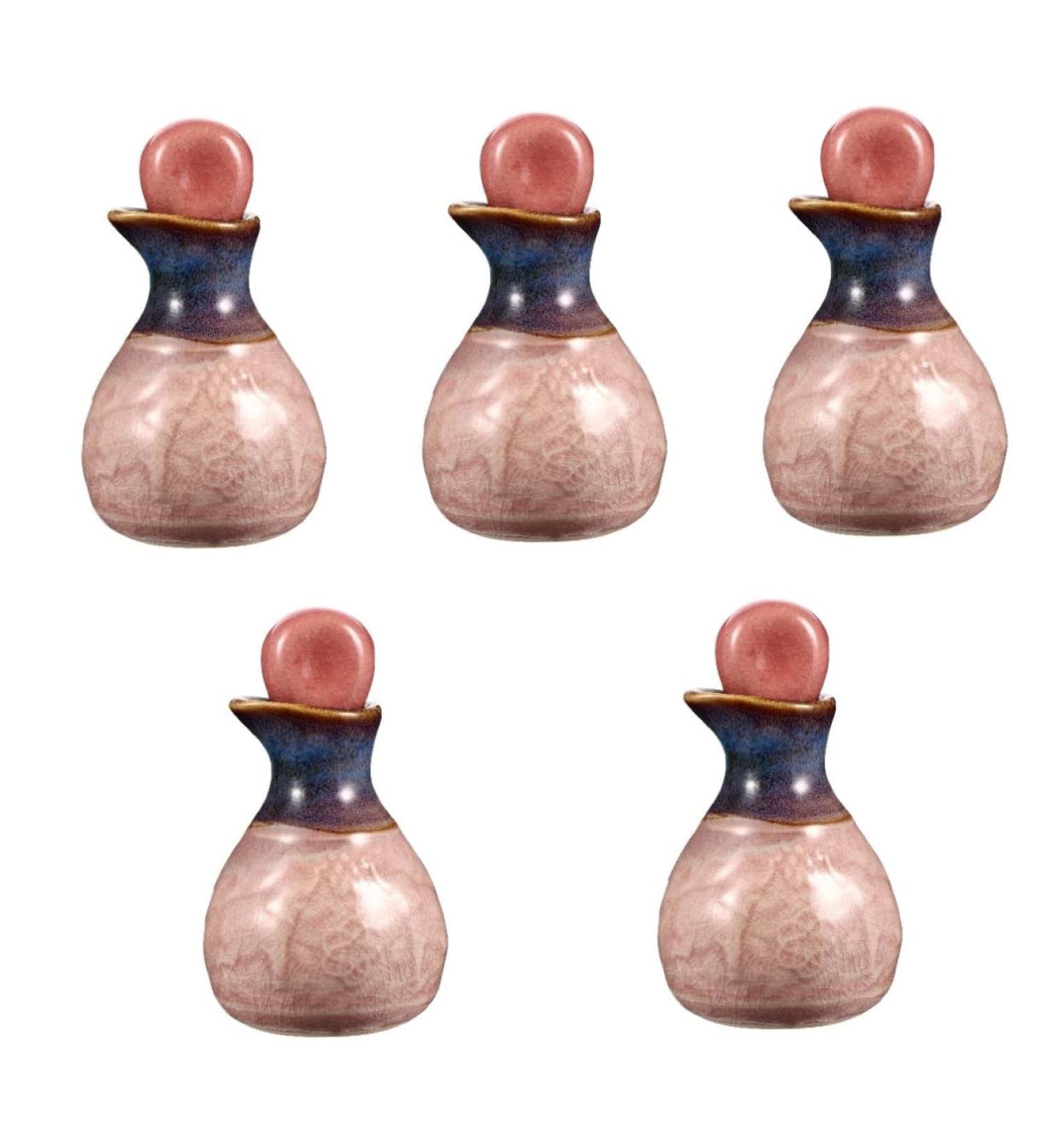 minkissy 5 Sets Aromatherapy Bottle Ceramics Filling Scent Bottle - Buy Online on GoSupps.com