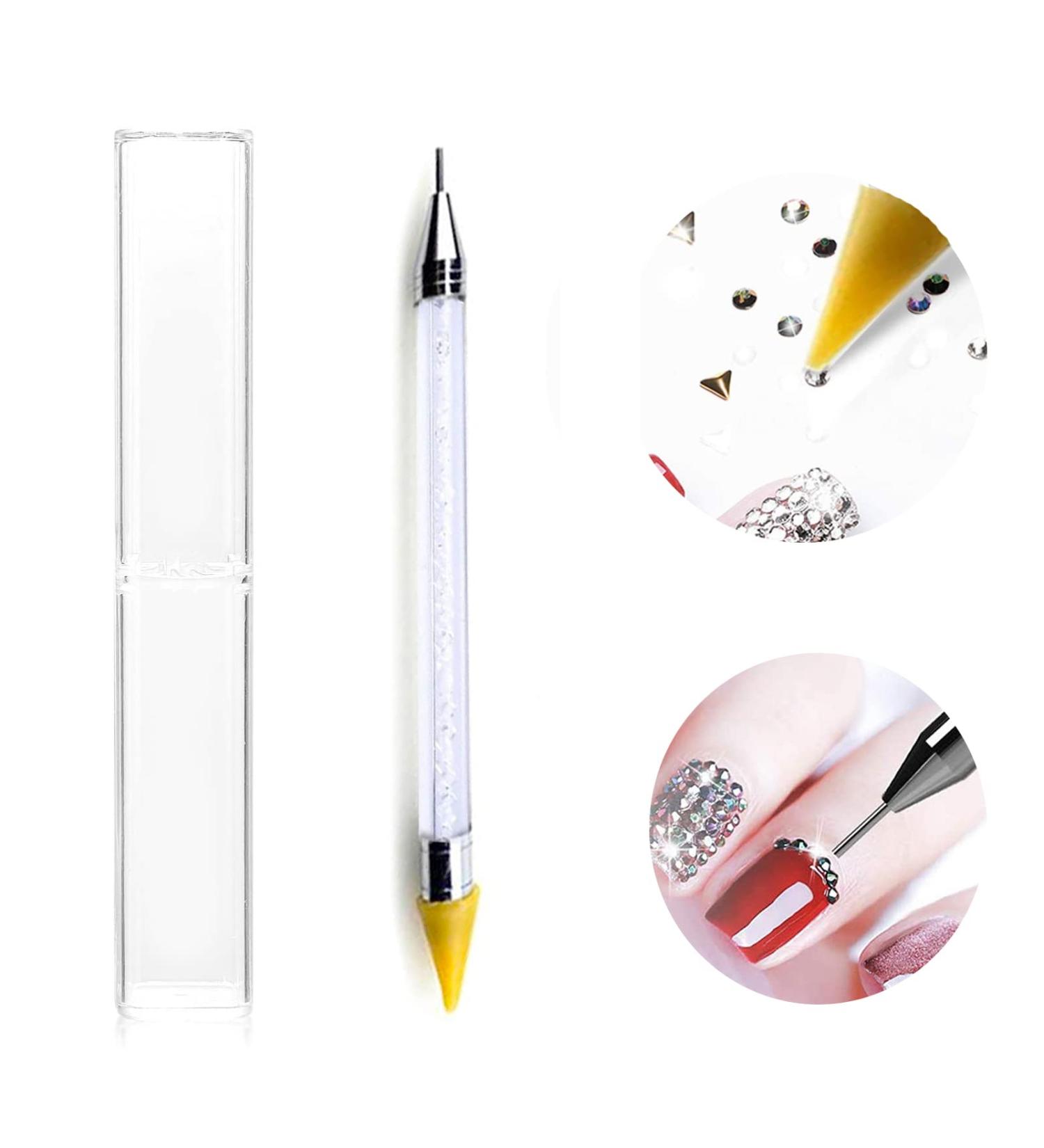 OFKPO Wax Rhinestone Picker Dual-Ended Rhinestone Picker Dotting Pen with Box Wax Tip Pencil for Nail Rhinestones Beads Gems Crystal Jewel - Buy Online on GoSupps.com