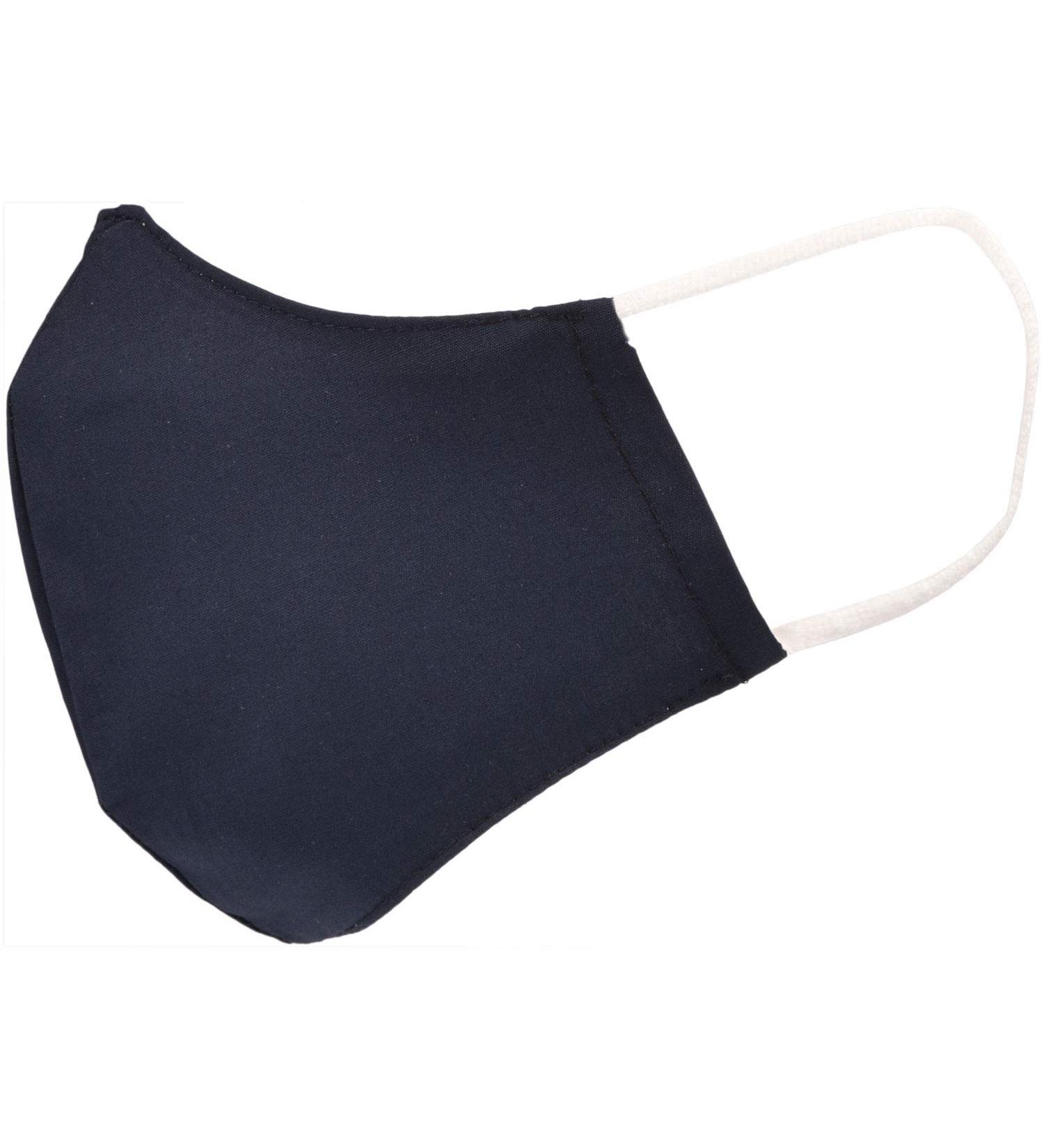 styleBREAKER Unisex Dark Blue Cotton Fabric Mask - Double Layer Reusable & Washable Community Mask 08040005 - Buy Online on GoSupps.com