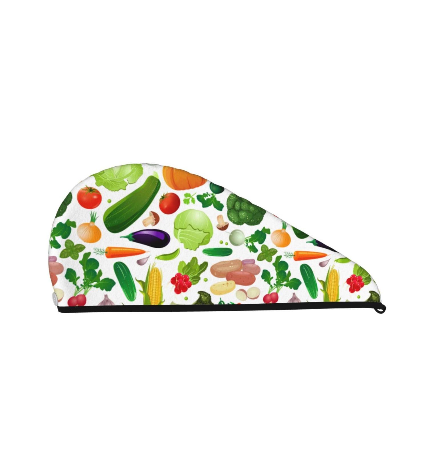 Shop Vegetables2 Microfiber Hair Towel - Soft Super Absorbent Coral Velvet Wrap for Long Curly & Thick Hair - Quick Dry Towel for Women - Buy Online on GoSupps.com