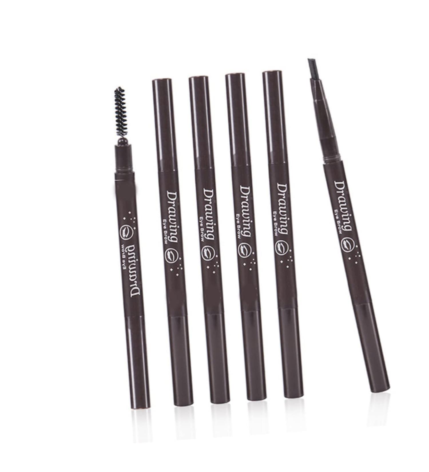 Mikinona Eyebrow Filler 2 1 Auto-for Lasting Pencil Makeup Brush Long Eye Grey in Brow Eyebrow Waterproof - Buy Online on GoSupps.com