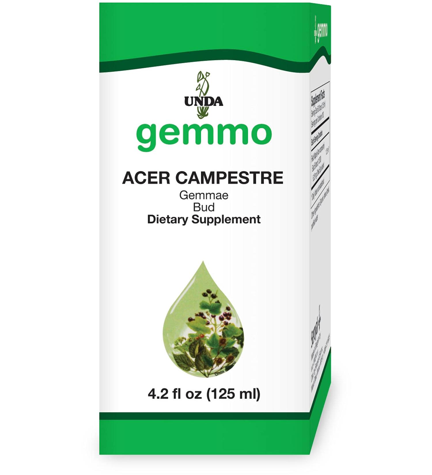 UNDA Gemmo Therapy Acer Campestre | Field Maple Bud Extract 4.2 fl. oz. | Natural Health Supplement | International Shipping Available - Buy Online on GoSupps.com
