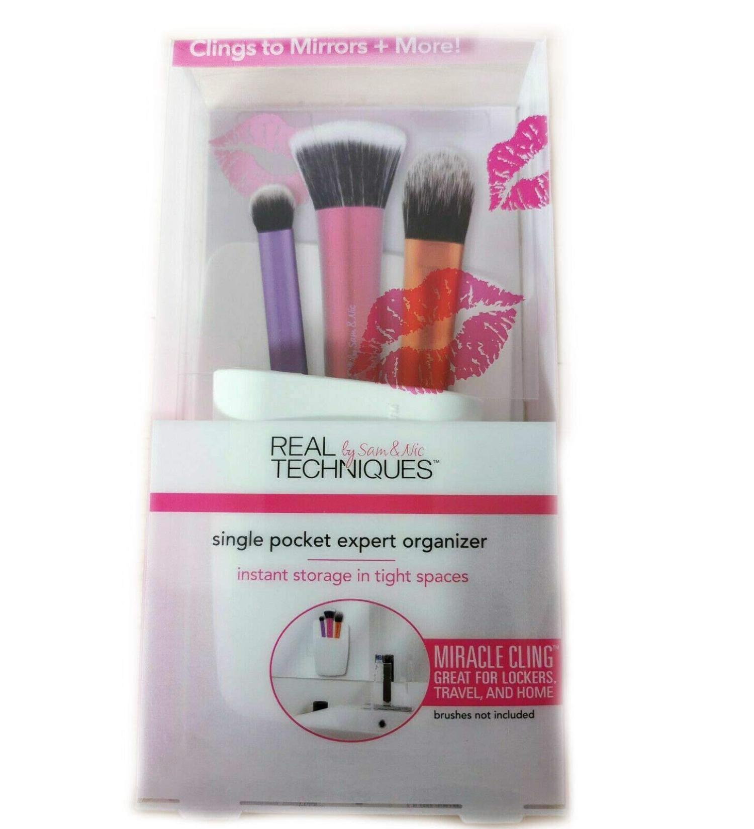 Real Techniques White Pocket Brush Organizer with Miracle Cling