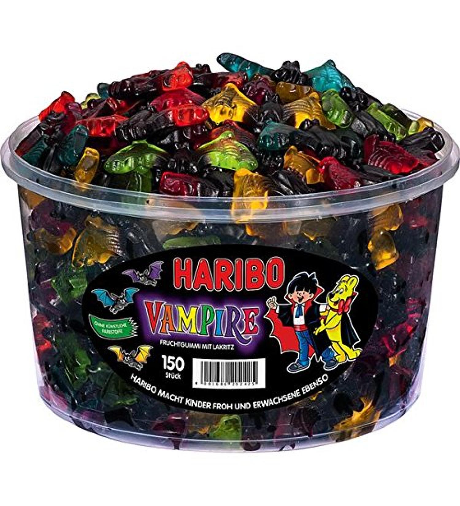 HARIBO HARIBO Vampire Pack of 2 Fruit Gummies with Licorice Sweets